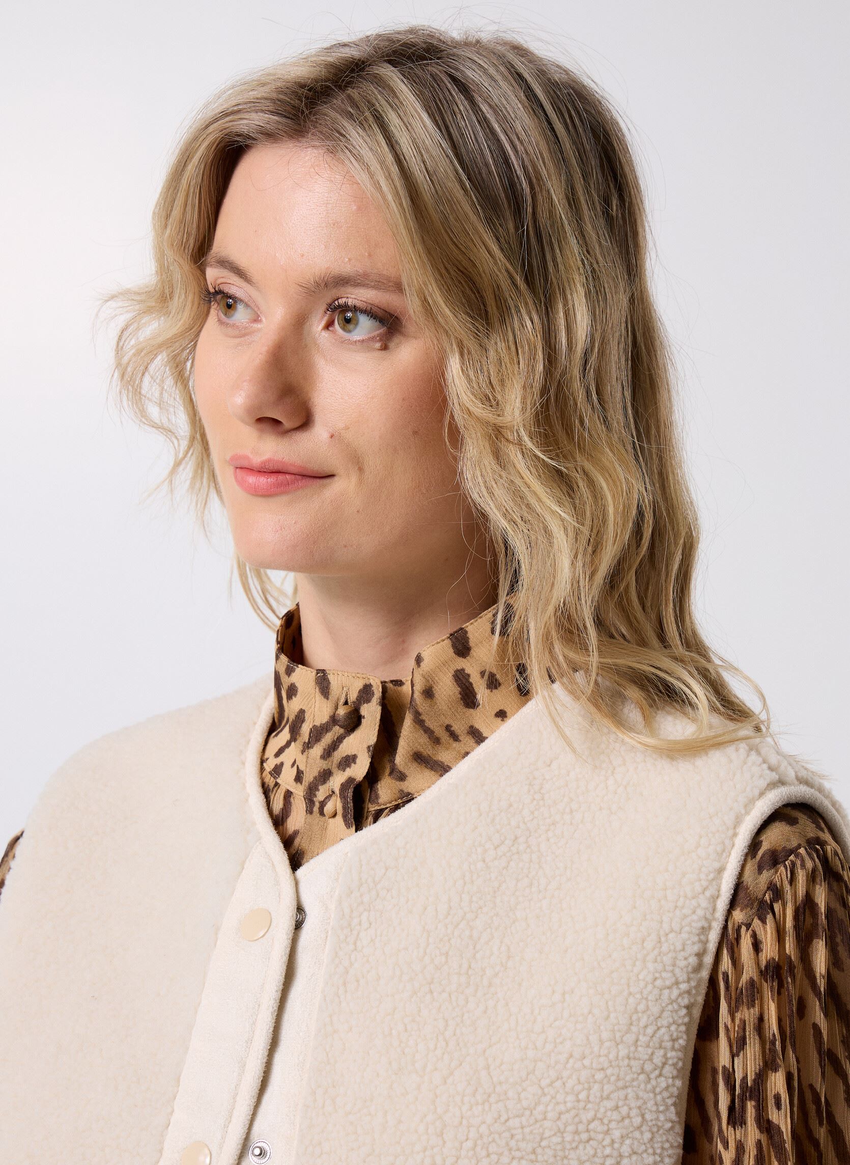 Westen Pcjune Teddy Vest Bc damen weiß Pieces Westen Pcjune Teddy Vest Bc damen weiß Birch