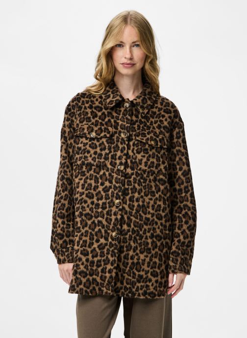 Pieces Jassen Pcsaga Shacket Noos dames bruin