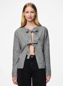 Vesten Pcsilly Ls Rev Tie Knit Noos Bc dames grijs