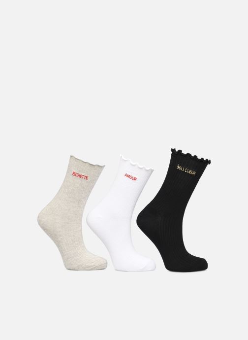 Pieces Chaussettes Pcafia Socks 3-Pack Fc femme blanc