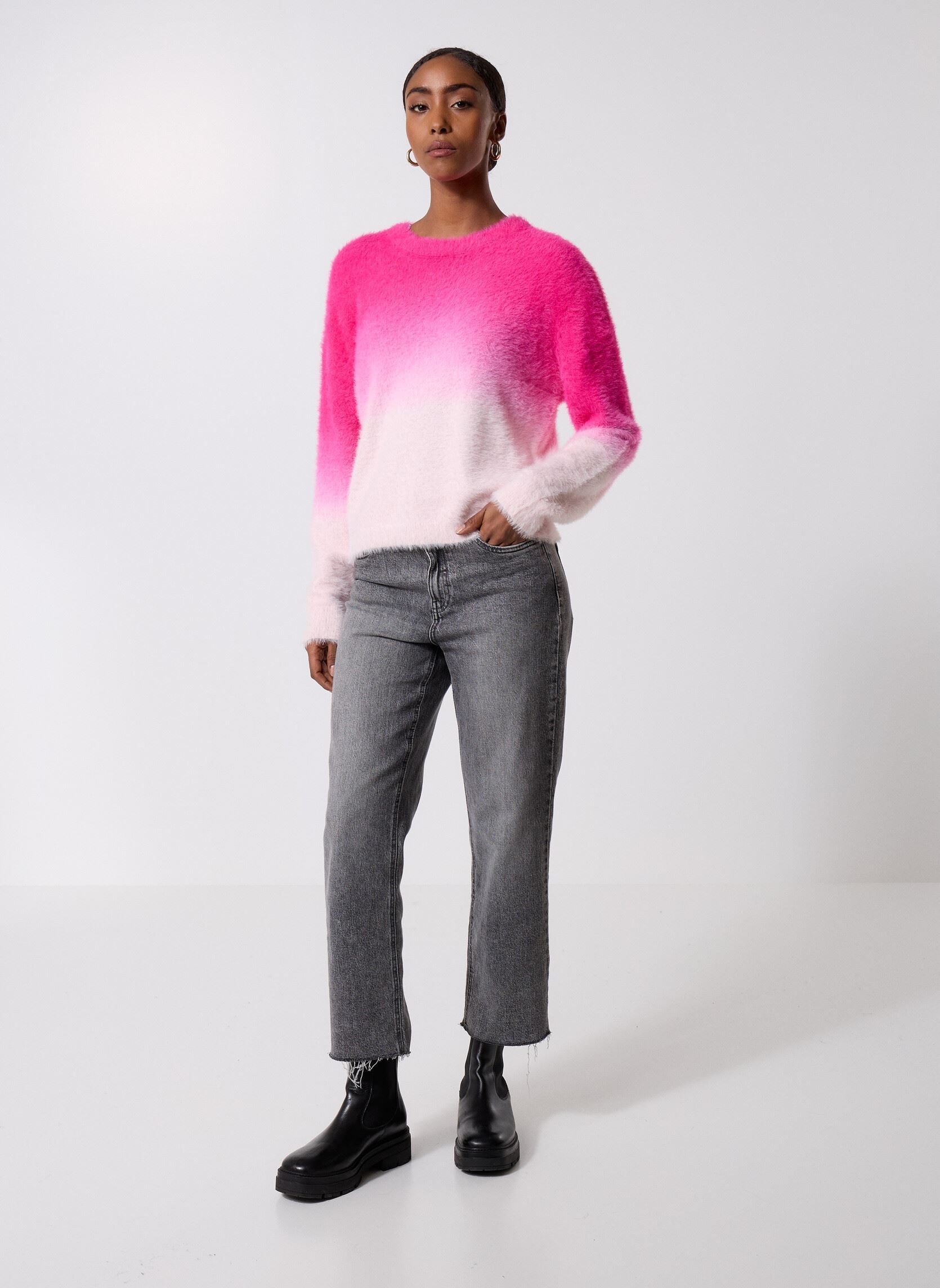 Pulls Pcjalisa Ls O-Neck Knit Fc femme rose Pieces Pulls Pcjalisa Ls O-Neck Knit Fc femme rose Pink Glo