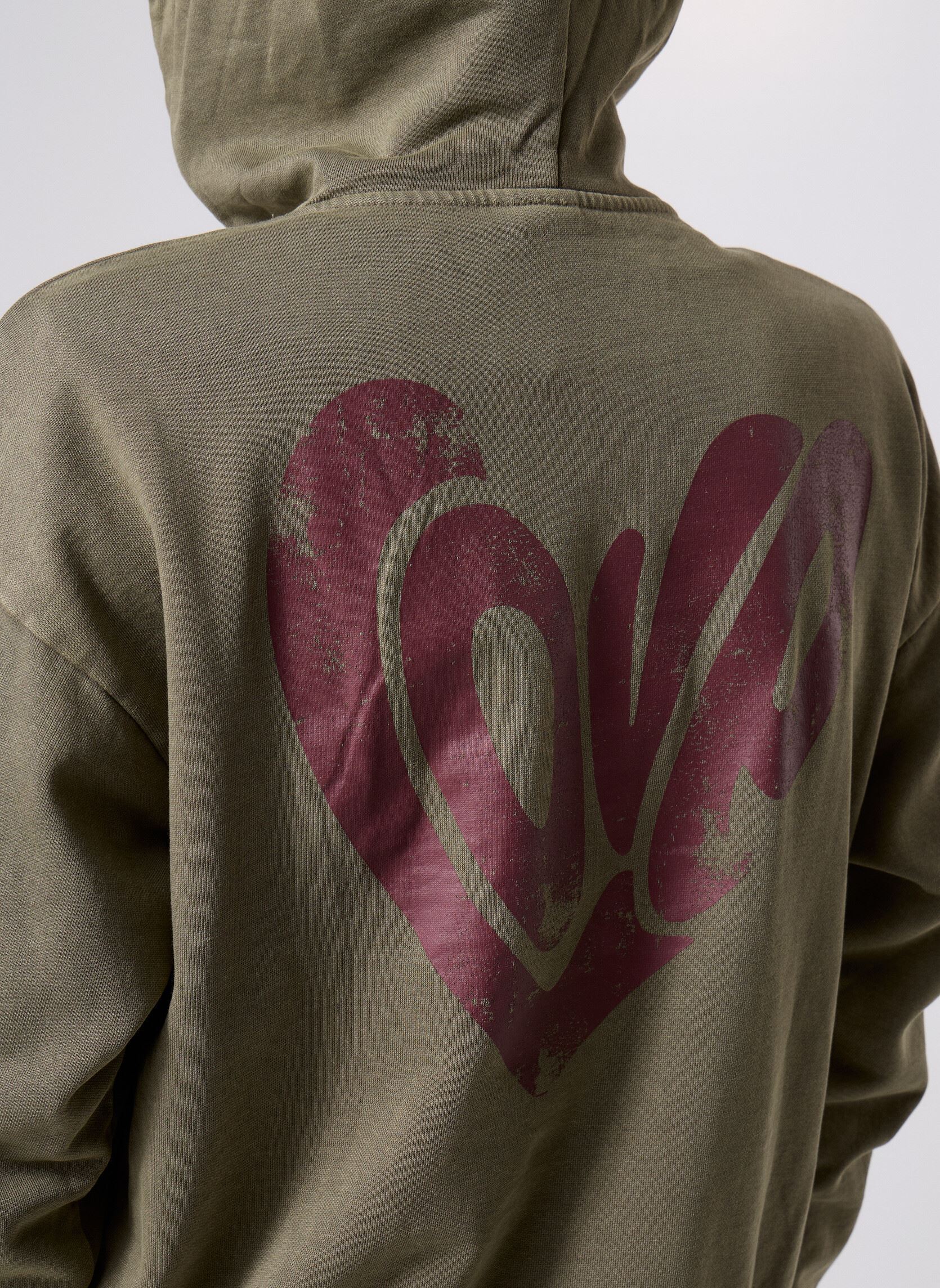 Kapuzenpullover Pcjanalyn Ls Washed Print Hoodie Fc damen grün Pieces Kapuzenpullover Pcjanalyn Ls Washed Print Hoodie Fc damen grün Kalamata