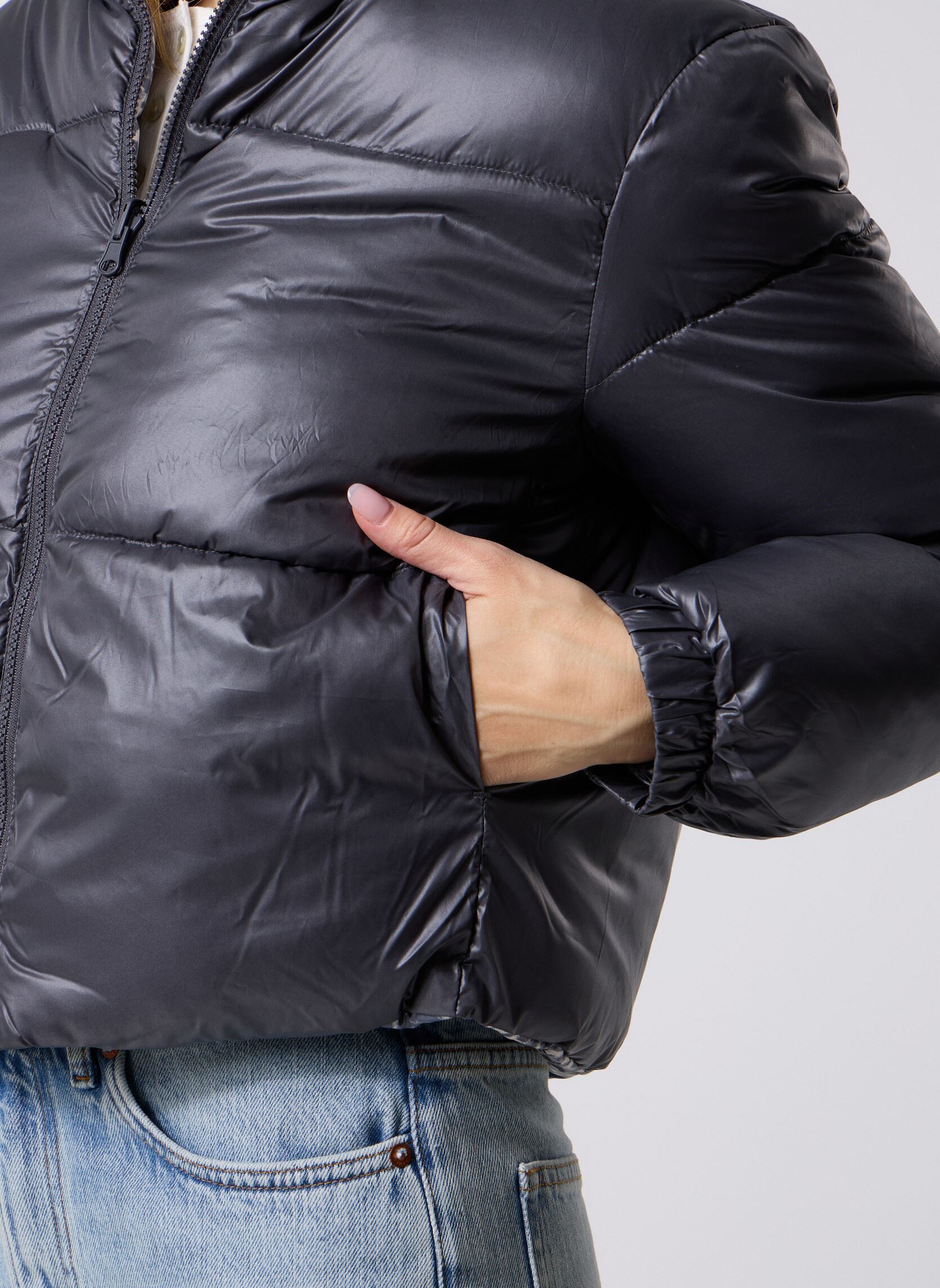 Gewatteerde jassen Pcjimma Reversible Puffer Jacket dames grijs Pieces Gewatteerde jassen Pcjimma Reversible Puffer Jacket dames grijs Asphalt