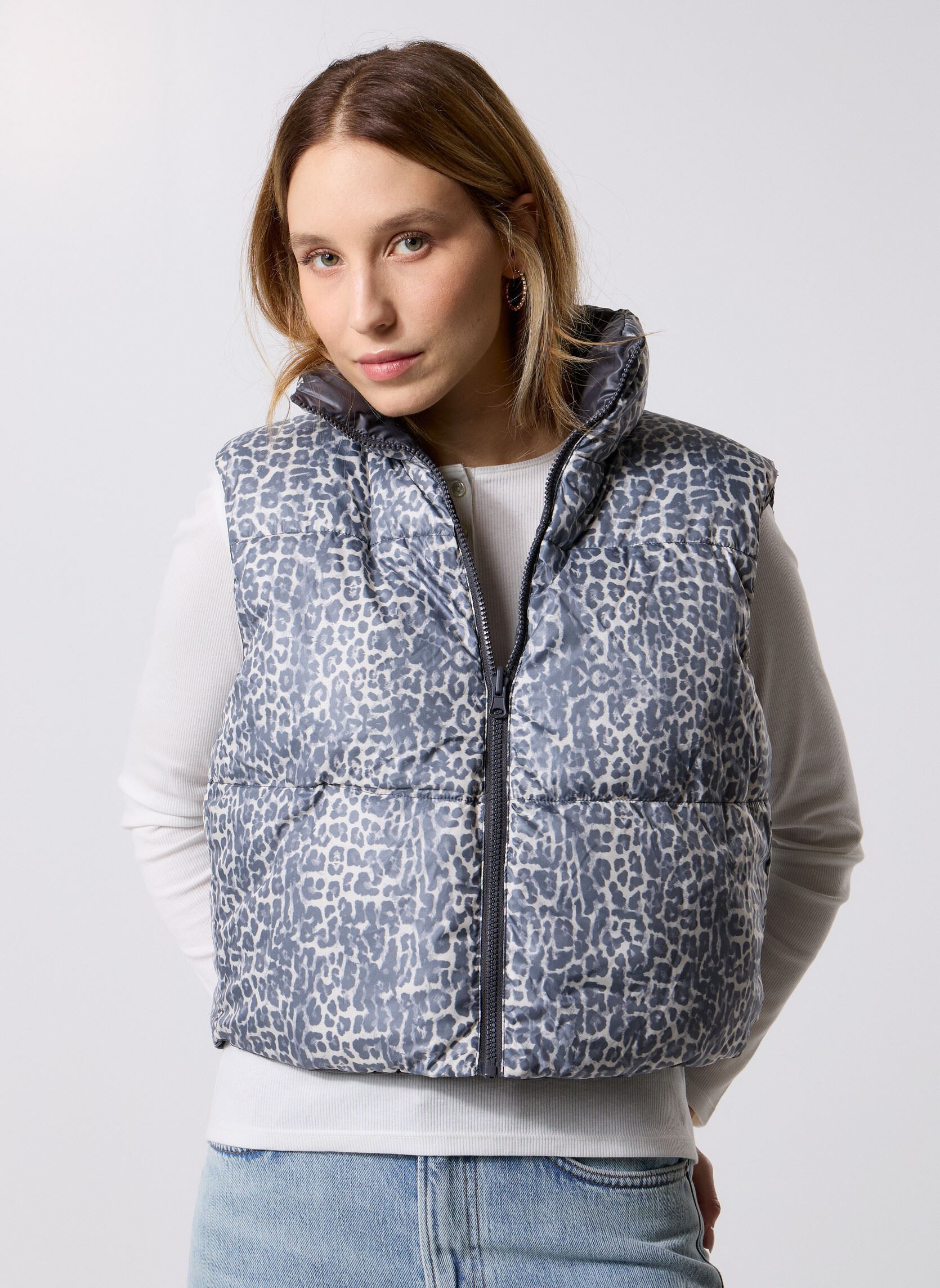 Daunenwesten Pcjimma Reversible Puffer Vest damen grau Pieces Daunenwesten Pcjimma Reversible Puffer Vest damen grau Asphalt
