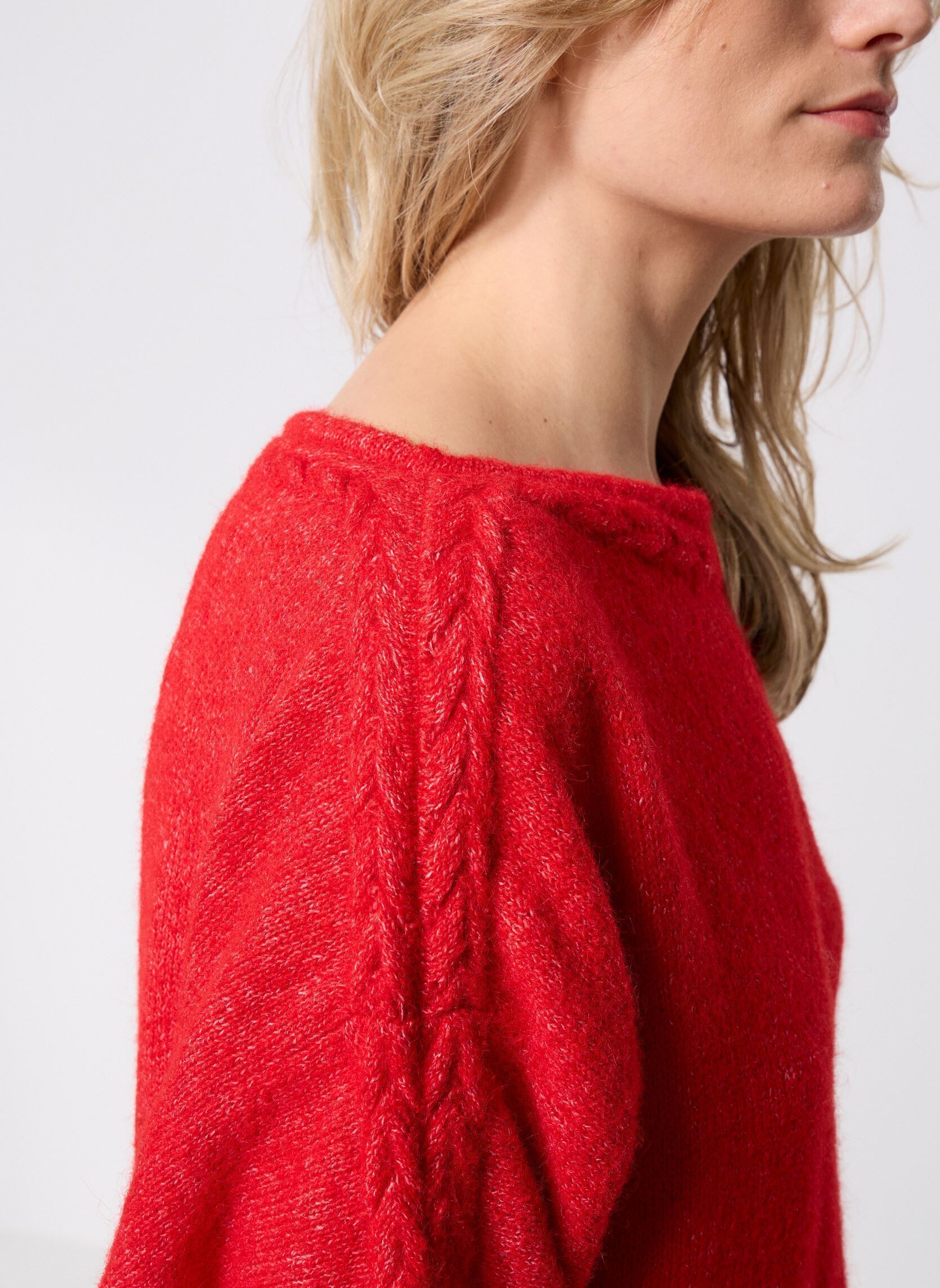 Pulls Pclaba Ls Oneck Knit Mpa Bc femme rouge Pieces Pulls Pclaba Ls Oneck Knit Mpa Bc femme rouge Goji Berry
