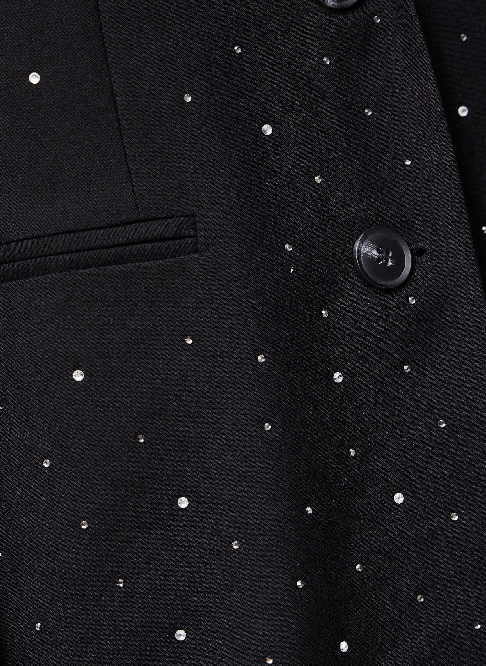 Blazer Pcmichelle Rhinestone Blazer damen schwarz Pieces Blazer Pcmichelle Rhinestone Blazer damen schwarz Black