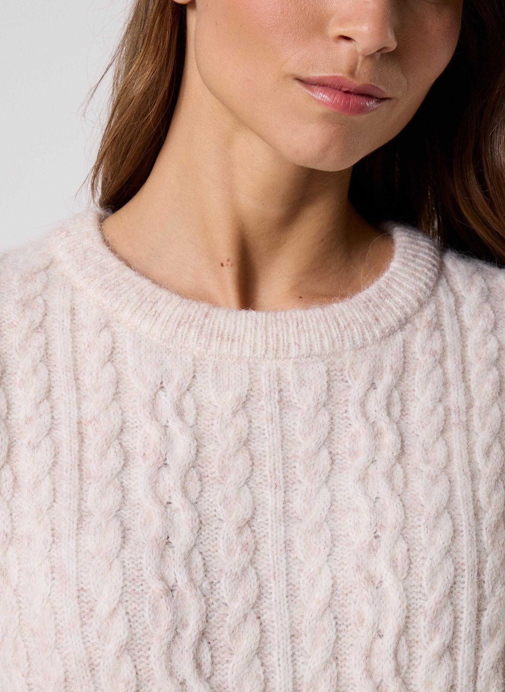 Pulls Pcjisa Ls O-Neck Long Cabel Knit Bc femme blanc Pieces Pulls Pcjisa Ls O-Neck Long Cabel Knit Bc femme blanc BIRCH