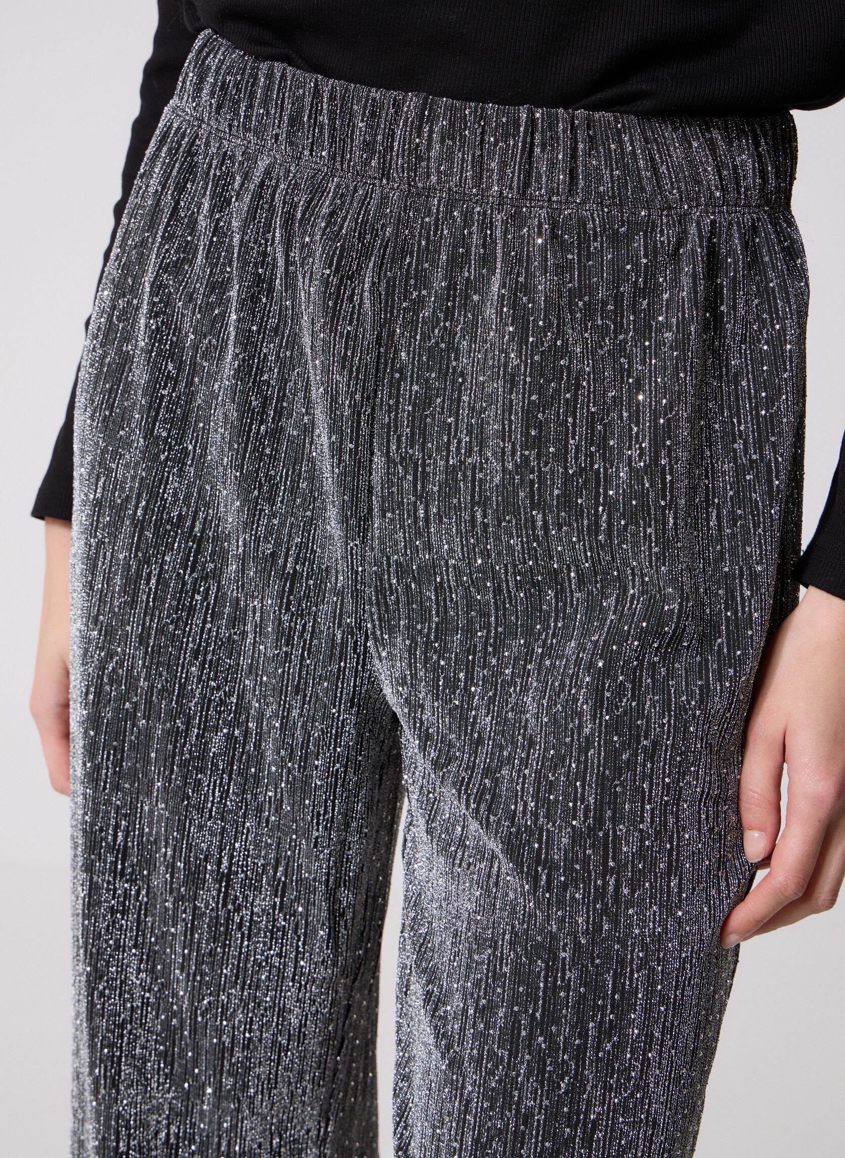 Wijde broeken Pcmaeve Hw Wide Pants Jrs dames zwart Pieces Wijde broeken Pcmaeve Hw Wide Pants Jrs dames zwart BLACK