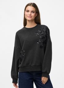 Sweatshirts Pcmie Ls Sequins Sweatshirt Jrs femme noir