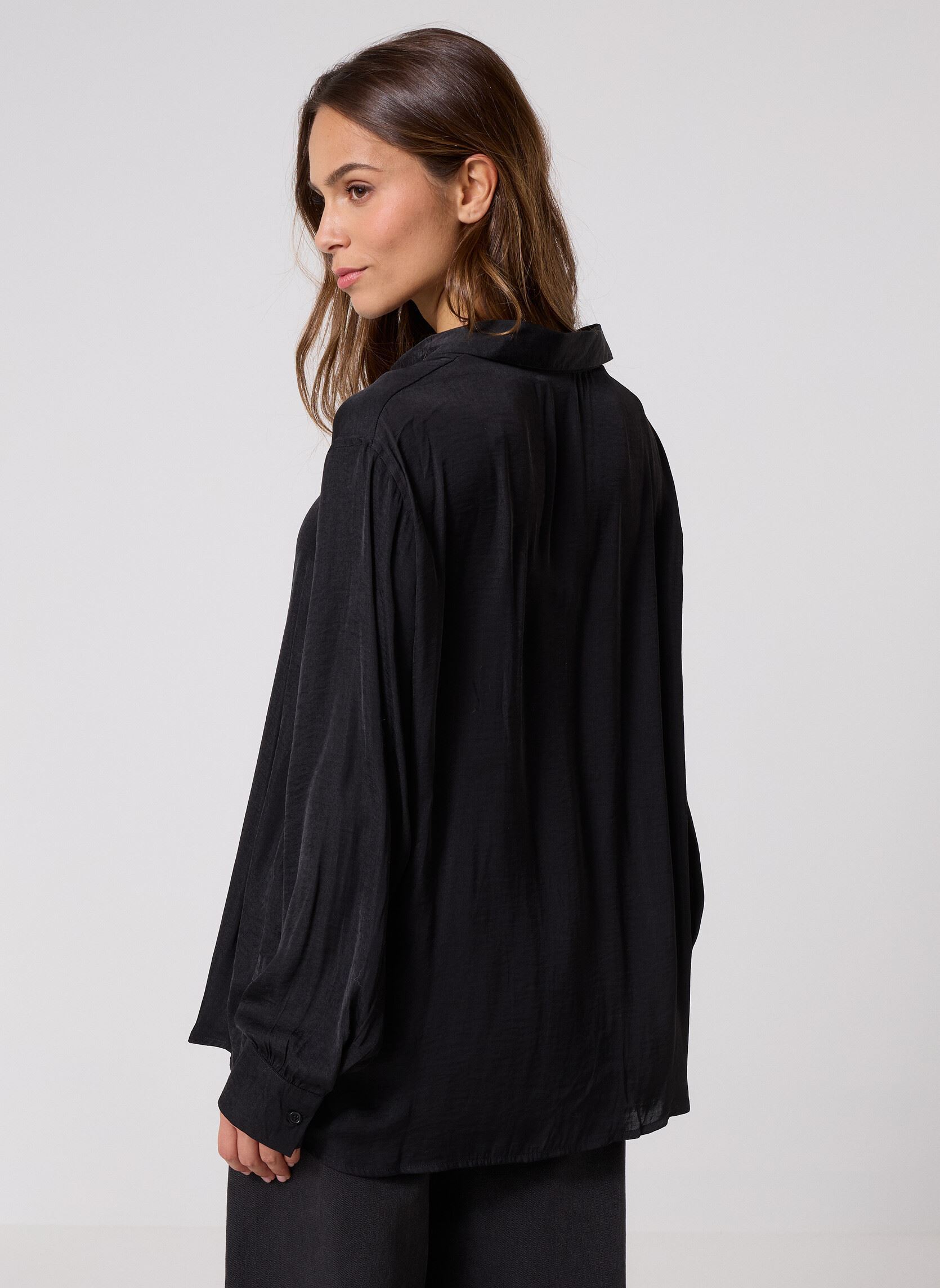 Chemises manches longues Pcmilda Ls Shirt Wvn femme noir Pieces Chemises manches longues Pcmilda Ls Shirt Wvn femme noir Black