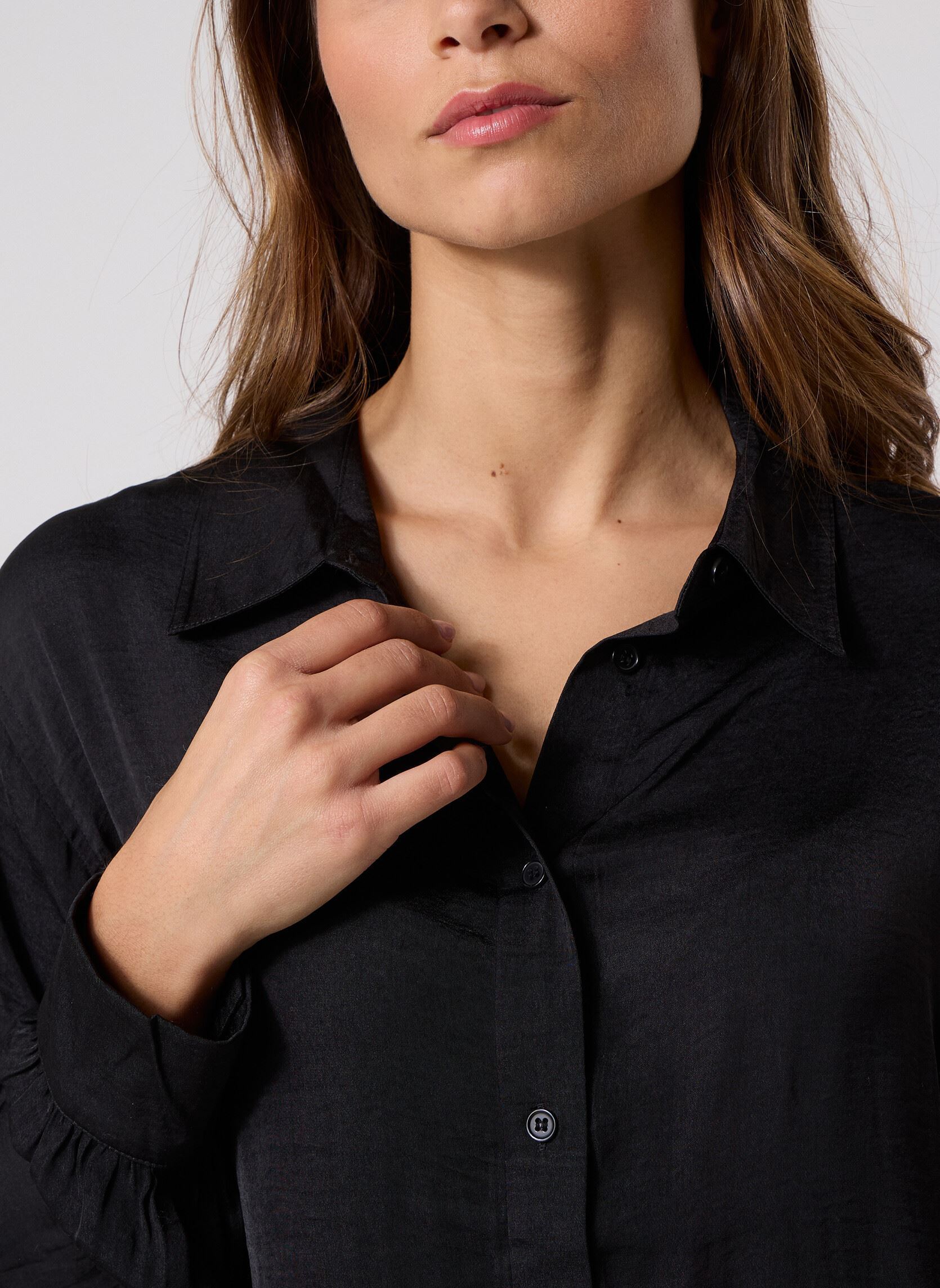 Chemises manches longues Pcmilda Ls Shirt Wvn femme noir Pieces Chemises manches longues Pcmilda Ls Shirt Wvn femme noir Black