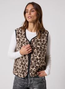 Vestes sans manches Pcnetty Teddy Vest Fc Bc femme blanc