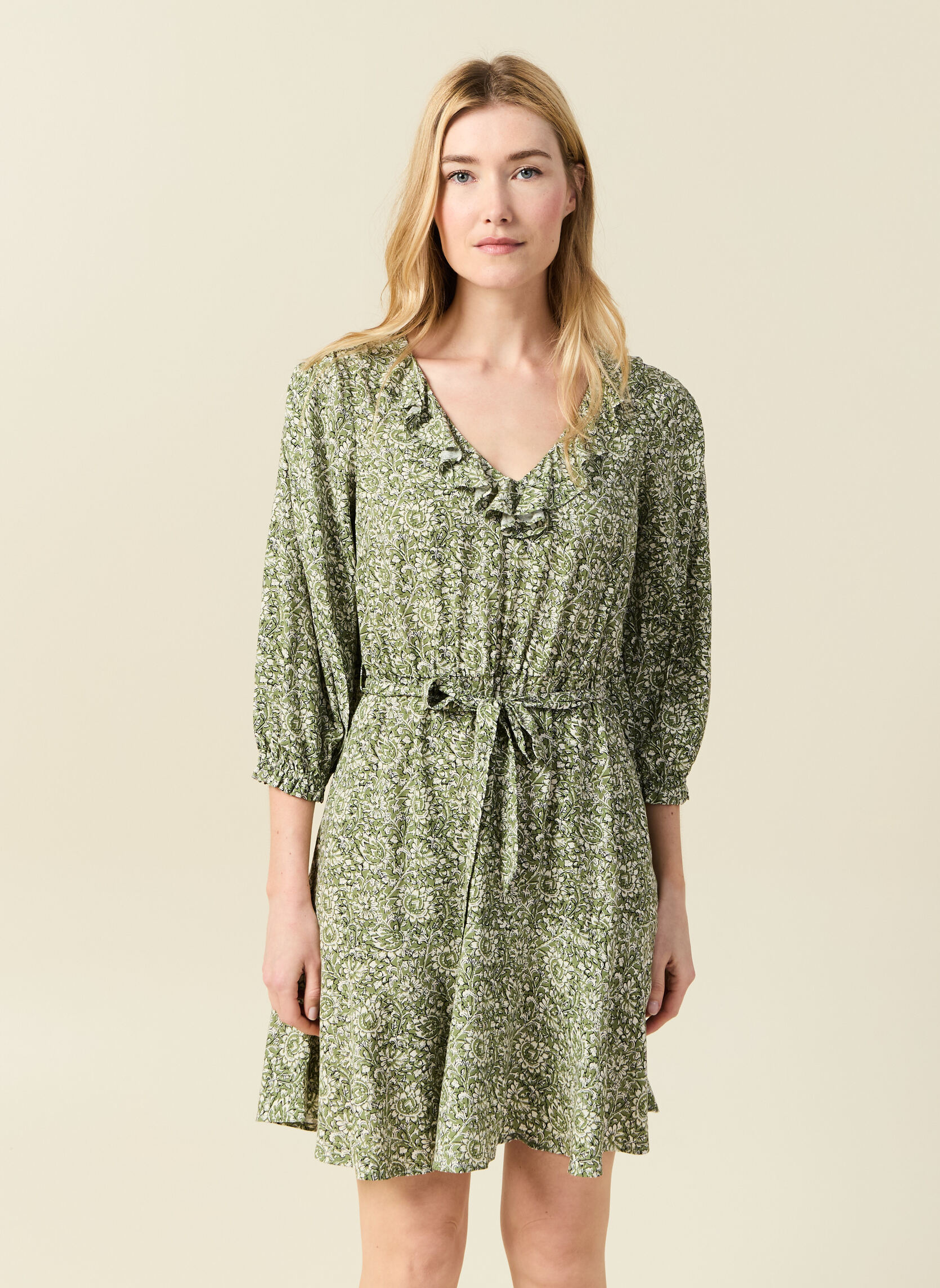 Robes Robes courtes - KAKIROCF femme vert Bonobo Robes Robes courtes - KAKIROCF femme vert Kaki