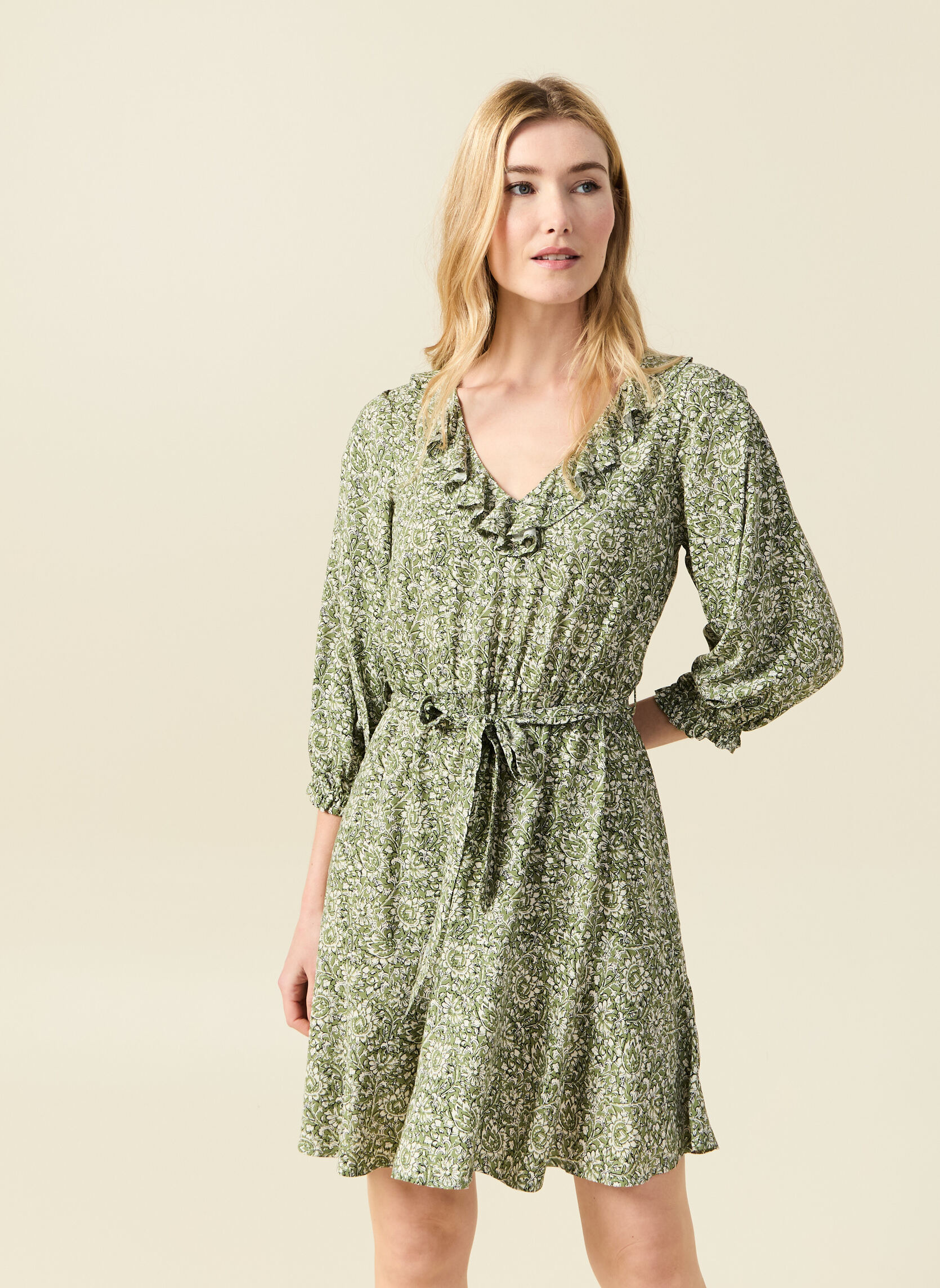 Robes Robes courtes - KAKIROCF femme vert Bonobo Robes Robes courtes - KAKIROCF femme vert Kaki