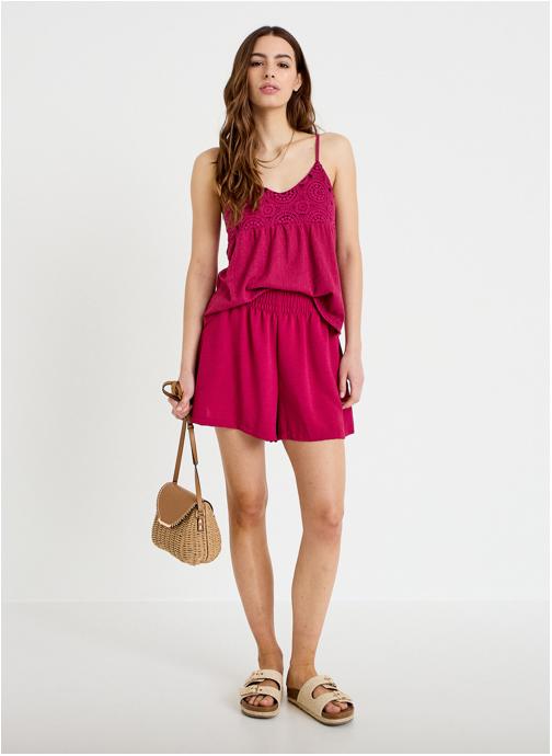 Cache Cache Shorts SHOFLOUFLOW femme rouge