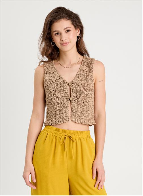 Cache Cache Gilets CARDIBEACH femme beige