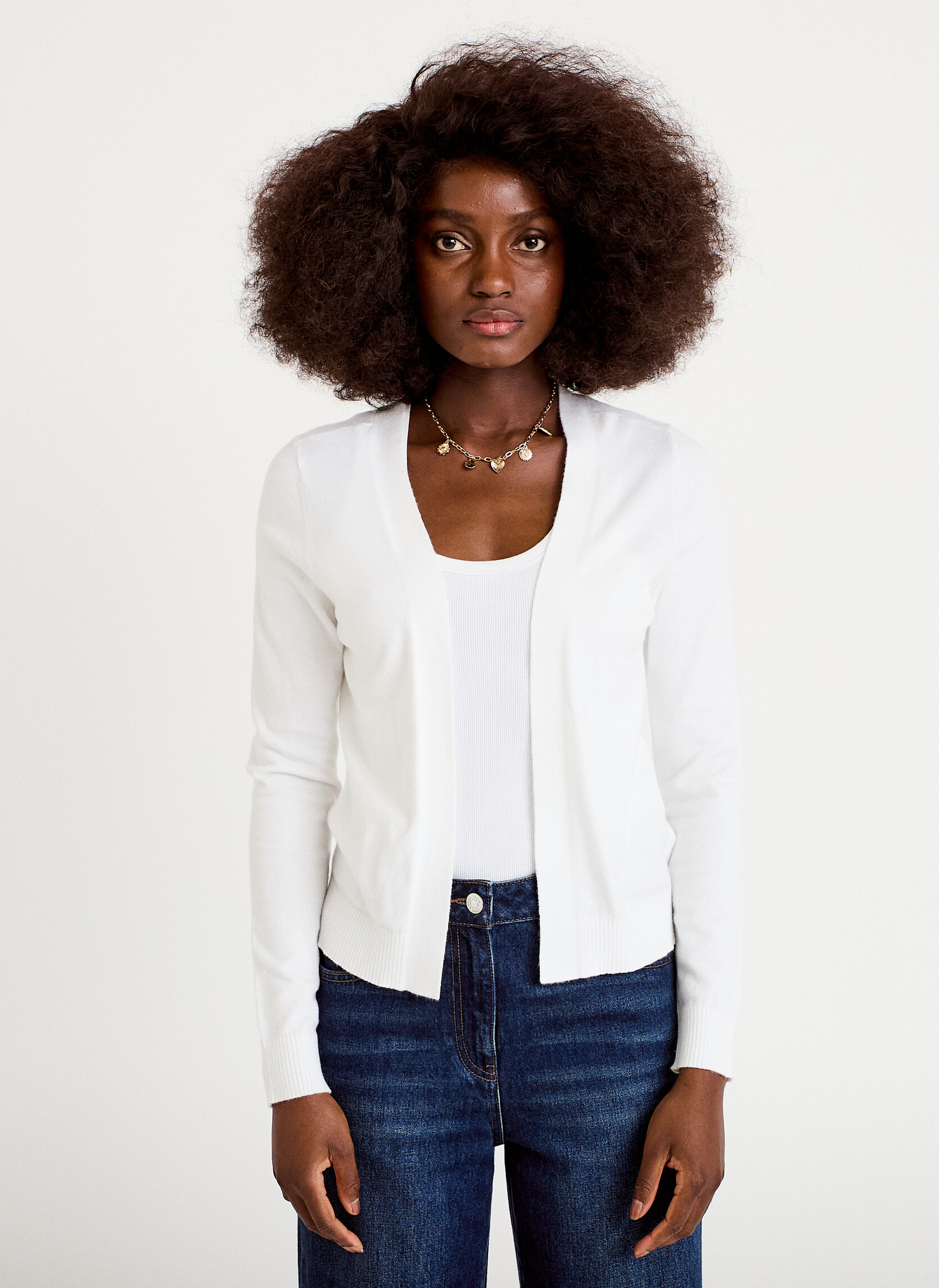 Gilets MOSSYGILCOU femme blanc Cache Cache Gilets MOSSYGILCOU femme blanc Blanc