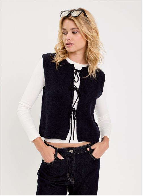 Cache Cache Gilets NOSLEEVNOUET femme bleu