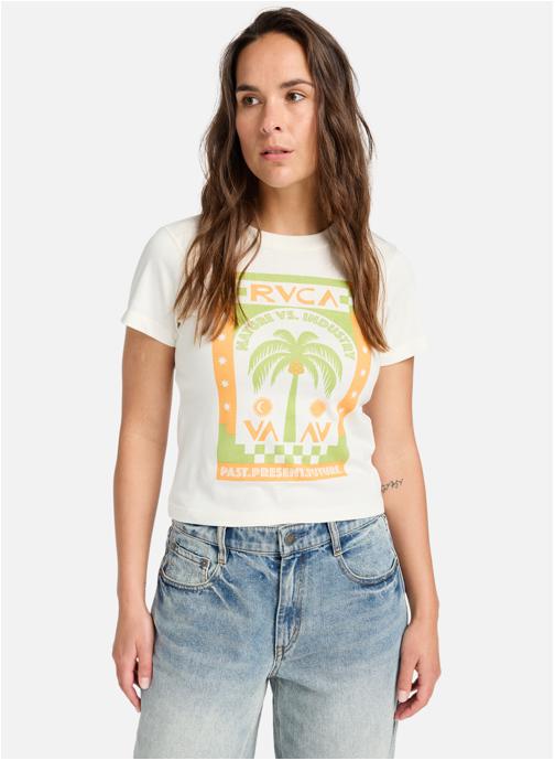 RVCA Tee-shirts Palmy Daze femme blanc