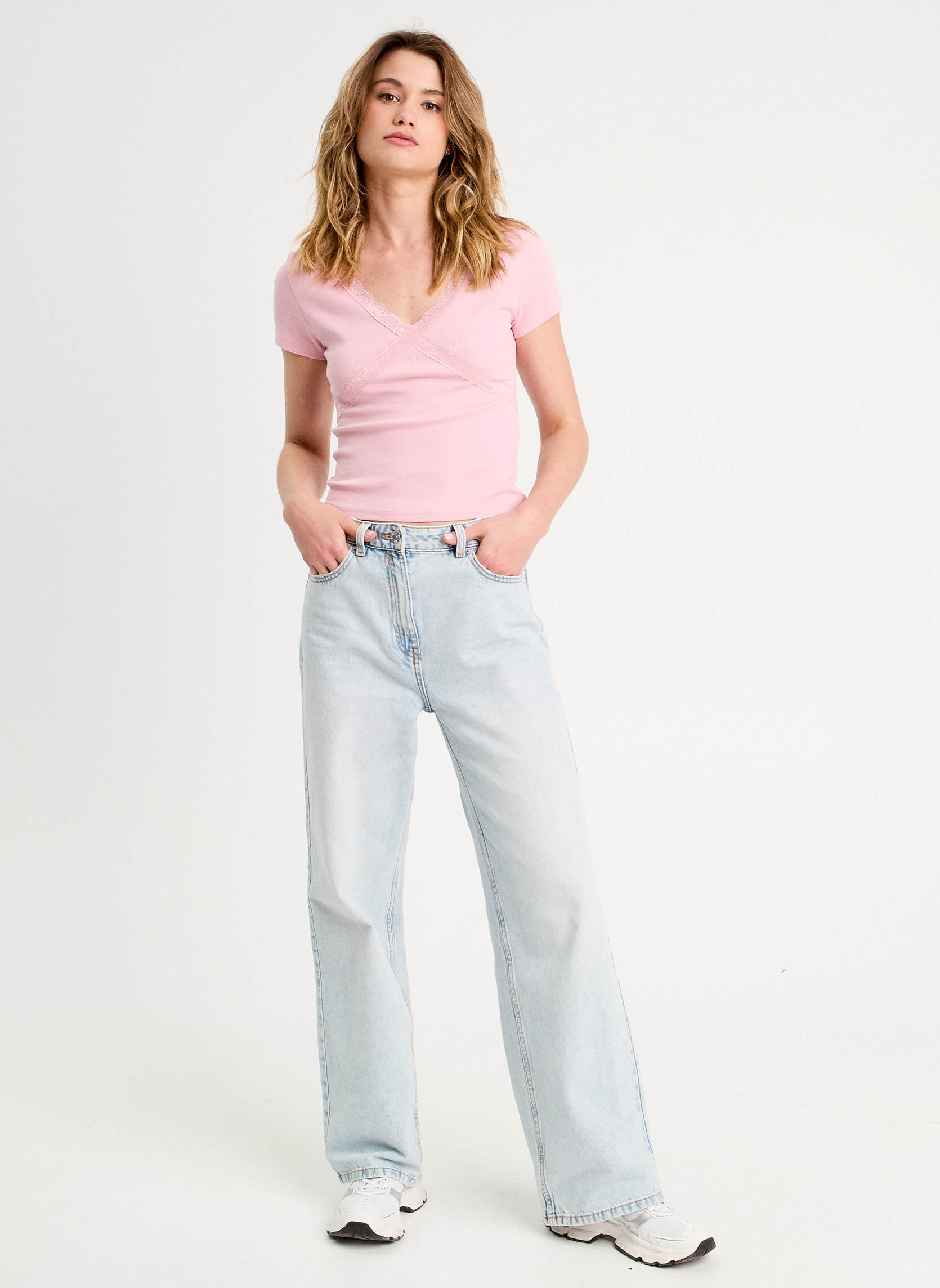 Tee-shirts KCROILACE femme rose Cache Cache Tee-shirts KCROILACE femme rose Rose pastel