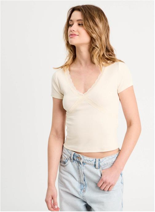 Cache Cache Tee-shirts KCROILACE femme blanc