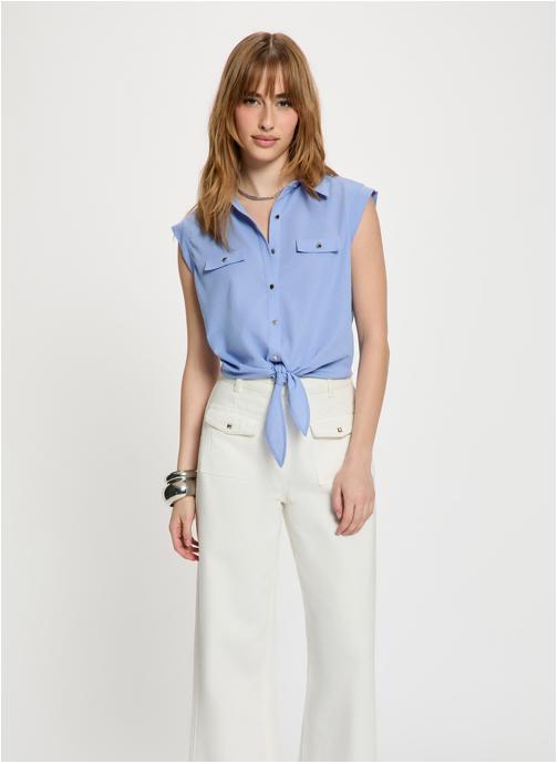 Morgan Débardeurs 252-DAROD femme bleu