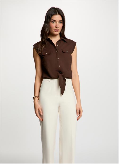 Morgan Débardeurs 252-DAROD femme marron