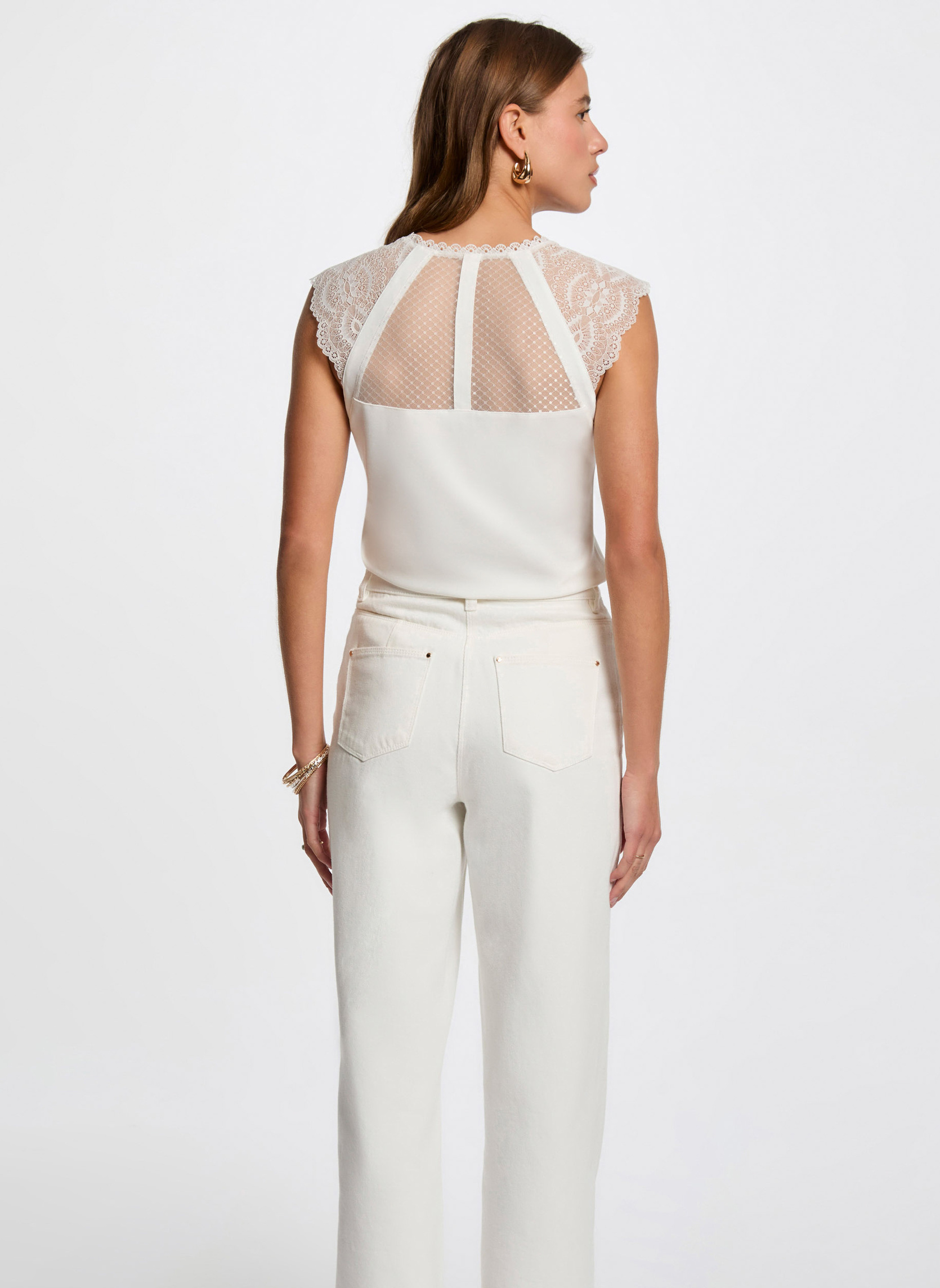 Débardeurs 252-DEMYL femme blanc Morgan Débardeurs 252-DEMYL femme blanc Blanc