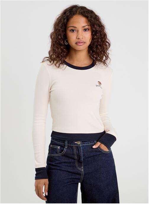 Cache Cache Tee-shirts TLCOLPATCH femme blanc