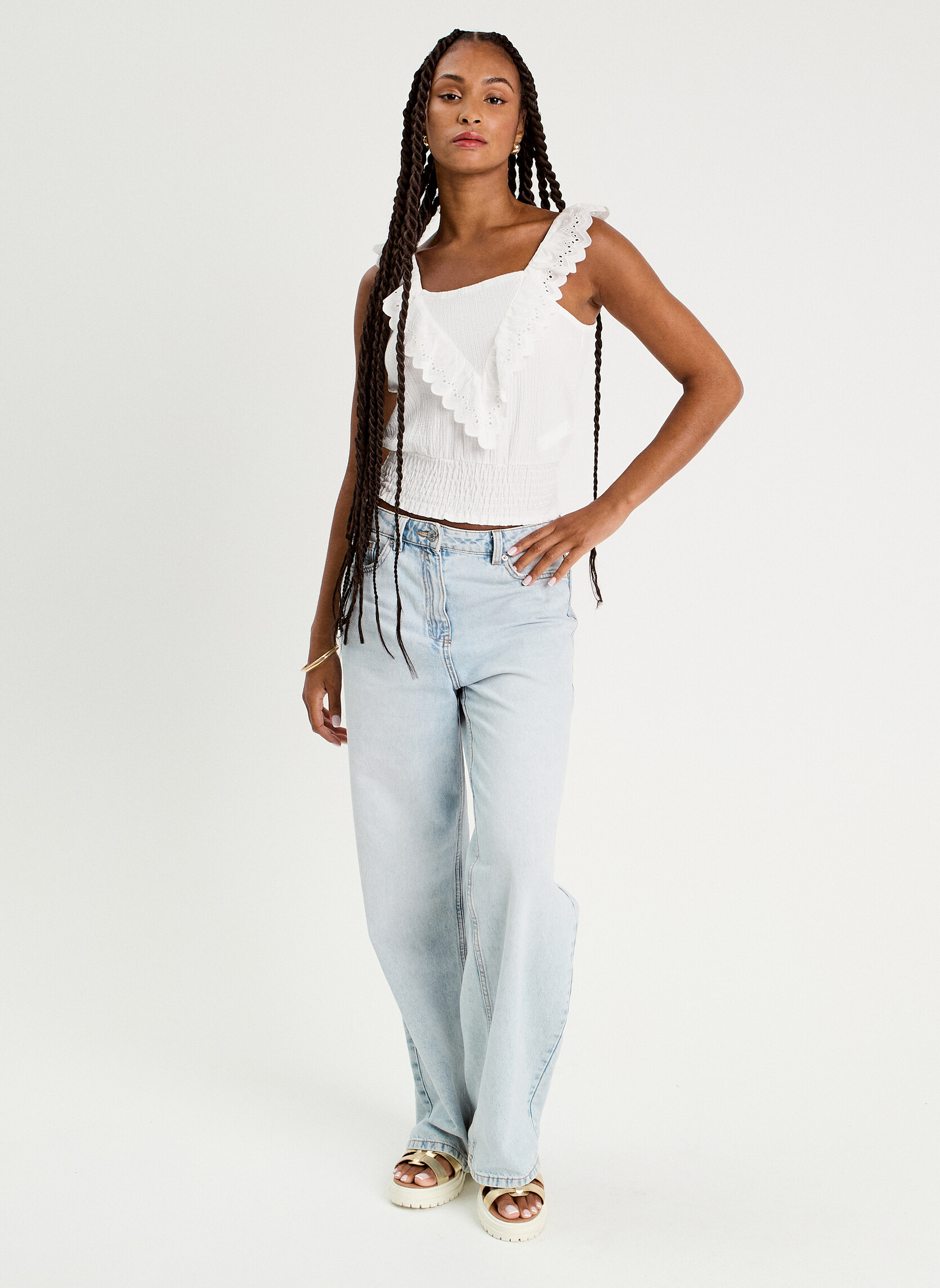 Débardeurs DROMA femme blanc Cache Cache Débardeurs DROMA femme blanc Blanc