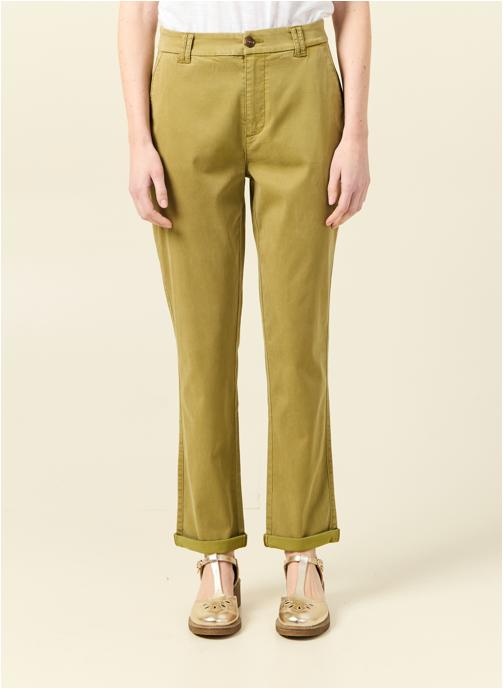 Bonobo Pantalons droit Pantalons chino, Carrot - URBANCHINOF femme vert