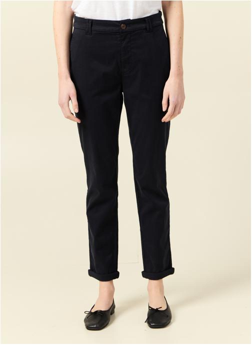 Bonobo Pantalons droit Pantalons chino, Carrot - URBANCHINOF femme bleu