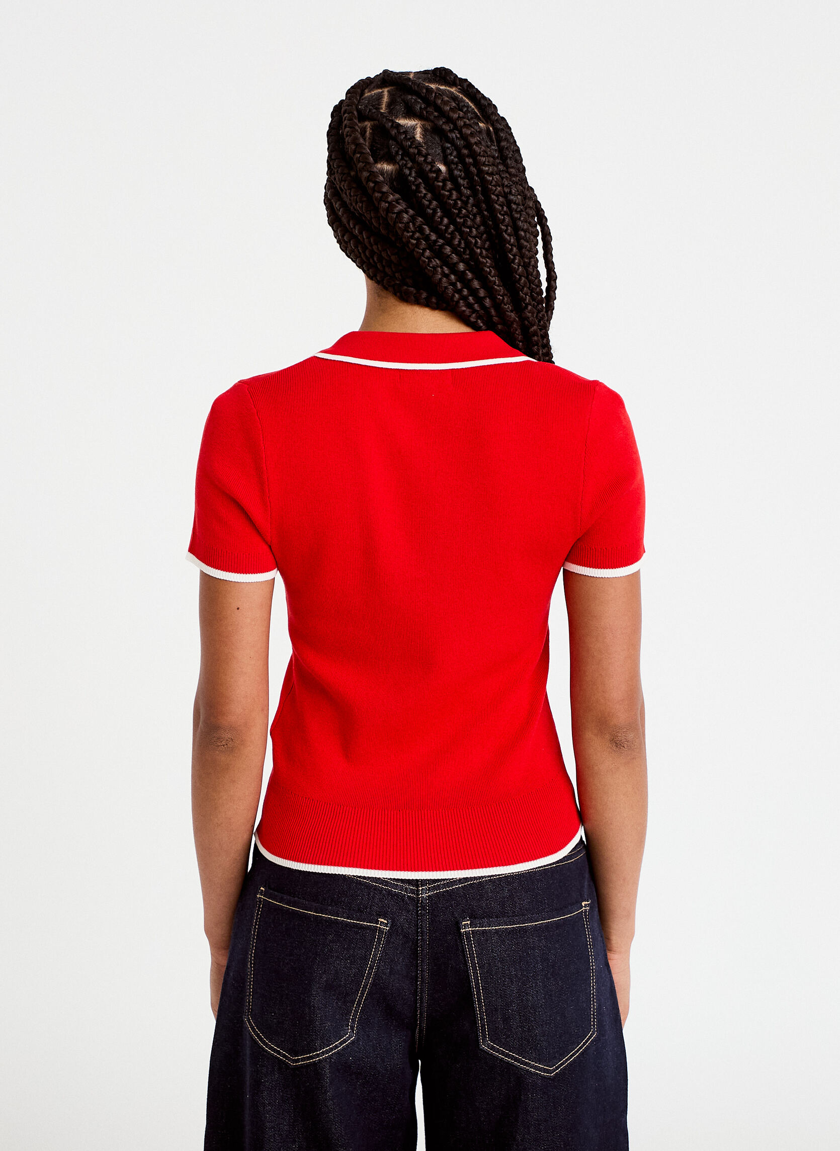 Cache Cache Pulls Pulls basiques - MINIPOLO2 femme rouge | Sarenza France