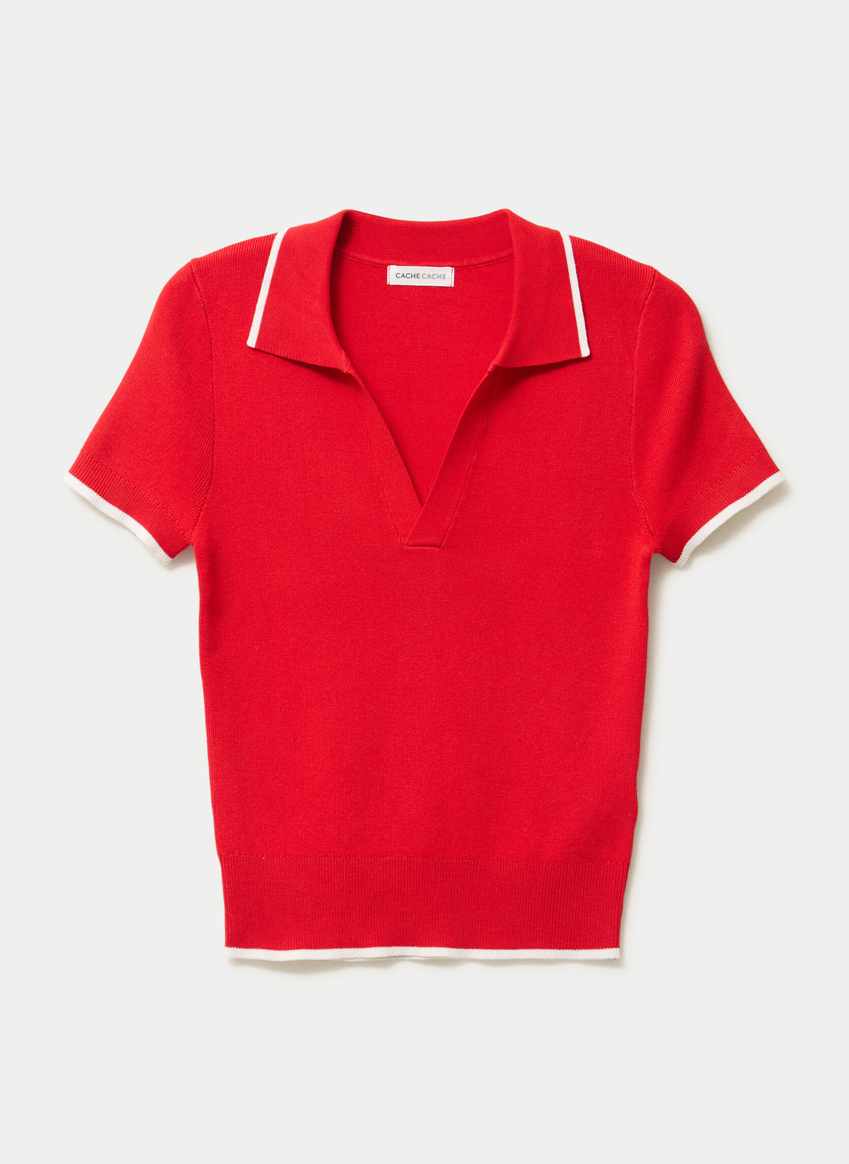 Cache Cache Pulls Pulls basiques - MINIPOLO2 femme rouge | Sarenza France