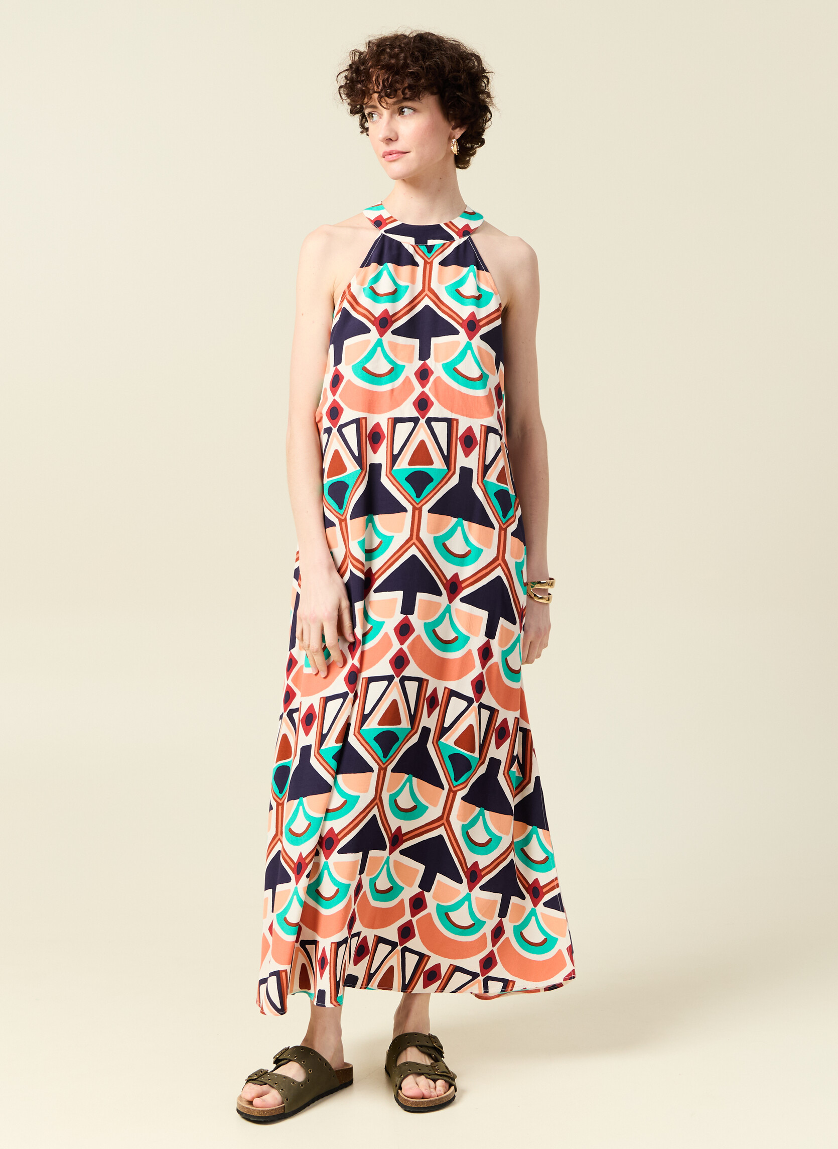 Robes Robes longues - SOLAPRIROLF femme orange Bonobo Robes Robes longues - SOLAPRIROLF femme orange Orange