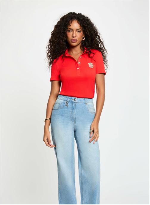 Morgan Tee-shirts 252-DPOLLA femme rouge