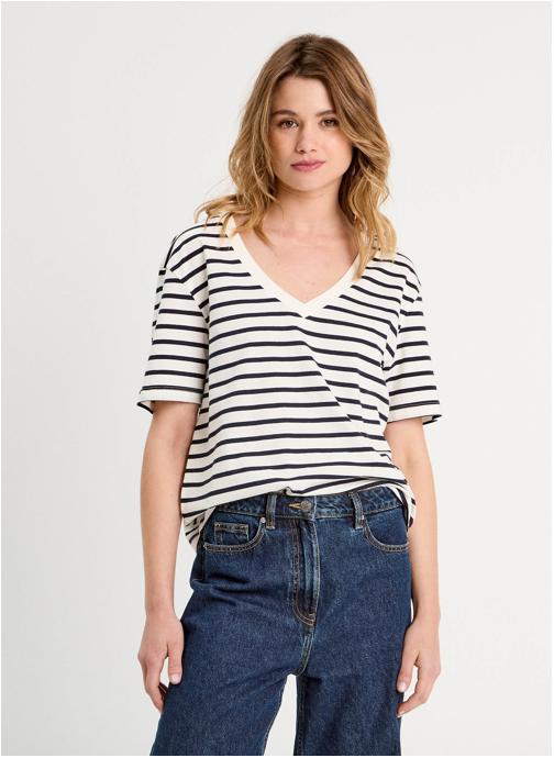 Cache Cache Tee-shirts KBOXYVAOP femme bleu