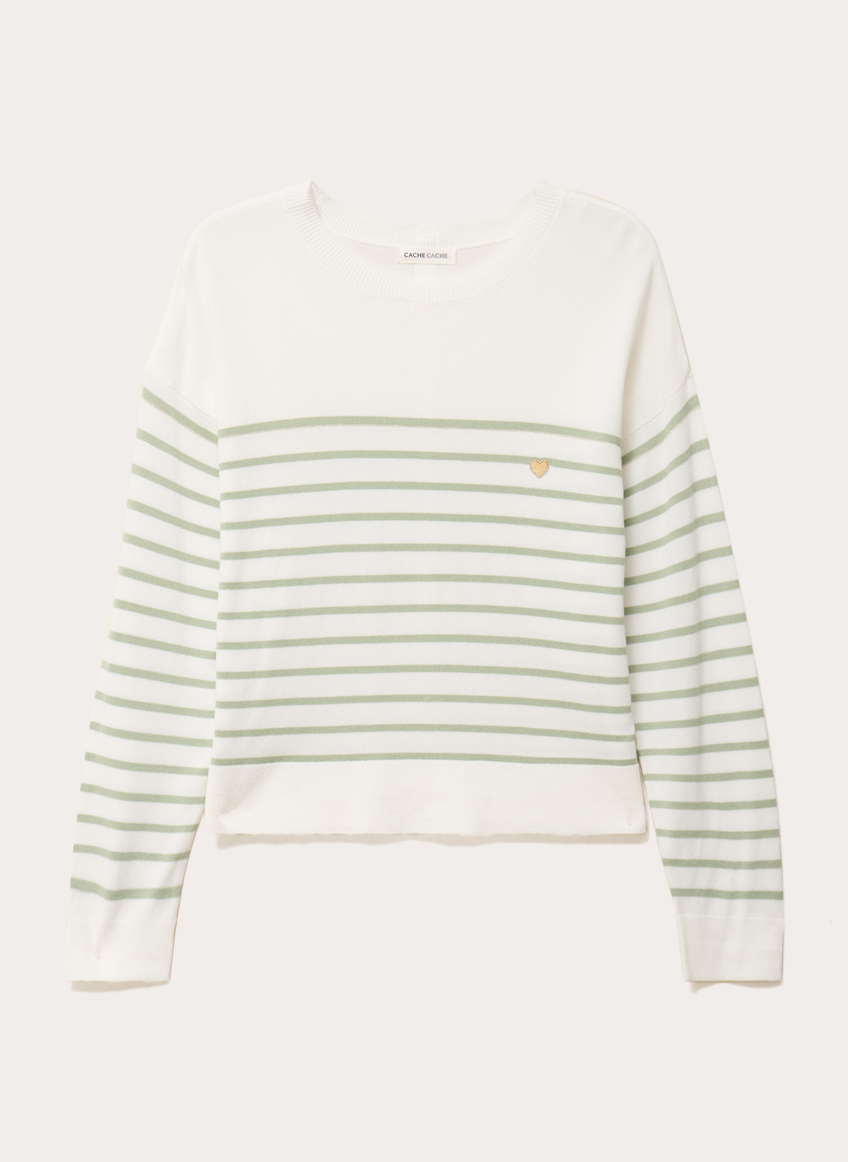 Pulls EPAUBOUTREV2 femme vert Cache Cache Pulls EPAUBOUTREV2 femme vert Vert pastel