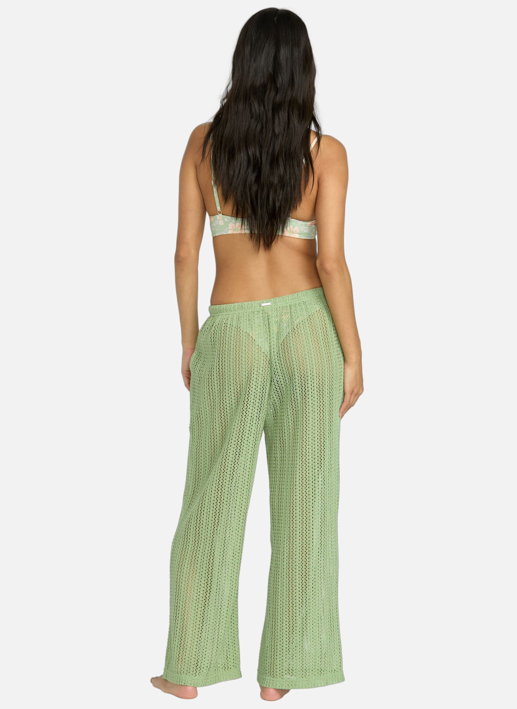 Pantalons droit Pantalon léger TROPIC BEACH femme vert Billabong Pantalons droit Pantalon léger TROPIC BEACH femme vert Vert