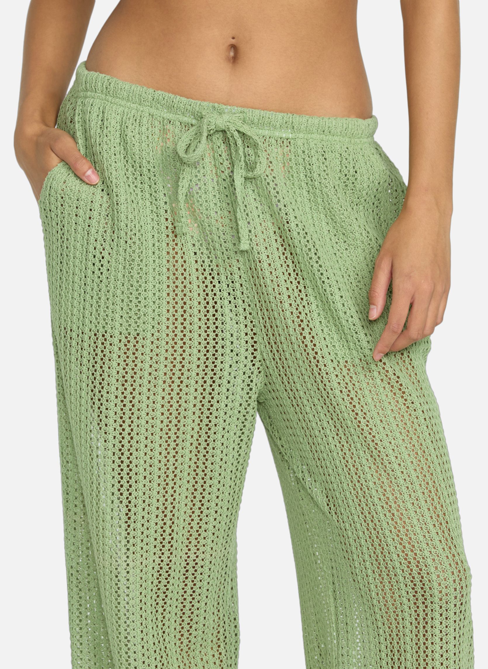Pantalons droit Pantalon léger TROPIC BEACH femme vert Billabong Pantalons droit Pantalon léger TROPIC BEACH femme vert Vert