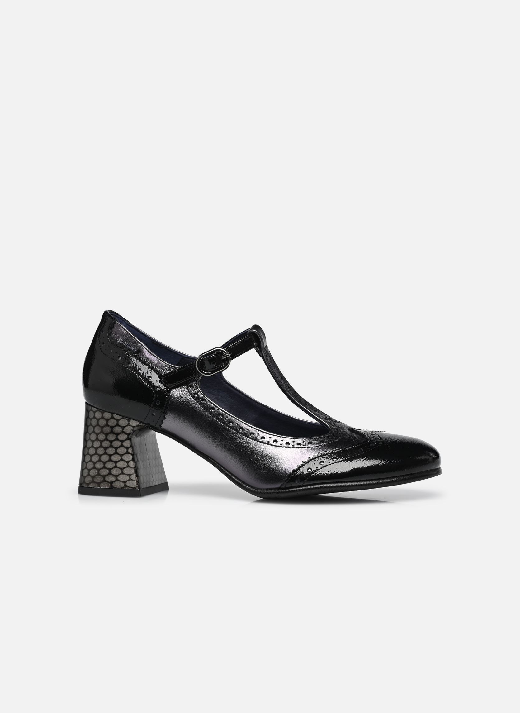 Slingback pumps DACY D9618 dames zwart Dorking Slingback pumps DACY D9618 dames zwart NAPLAK+LAMINADO NEGRO +ANTRACI