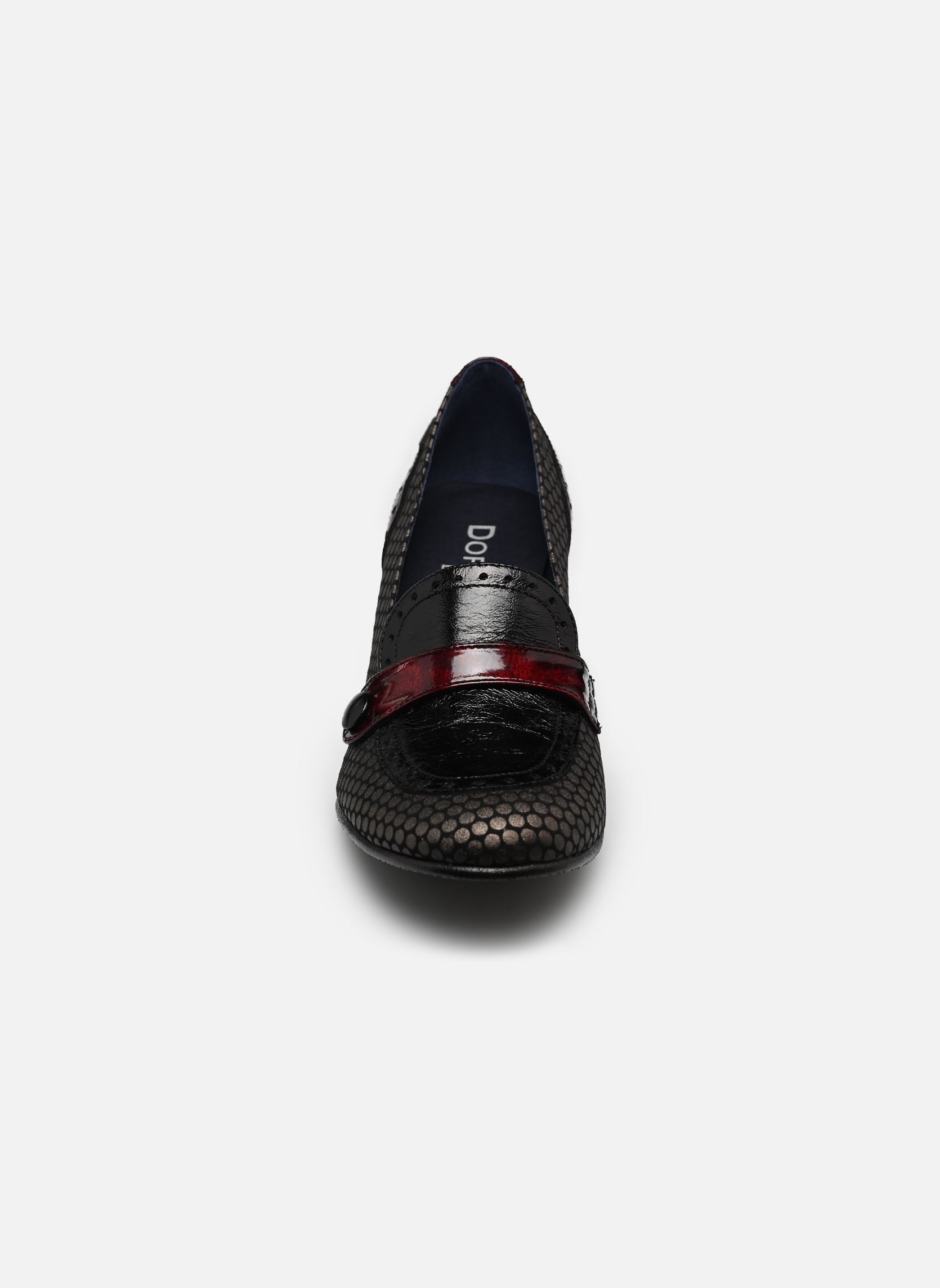 Mocassins DACY D9614 dames meerkleurig Dorking Mocassins DACY D9614 dames meerkleurig HONEY+ALIAS+GLOW PLOMO + NEGRO