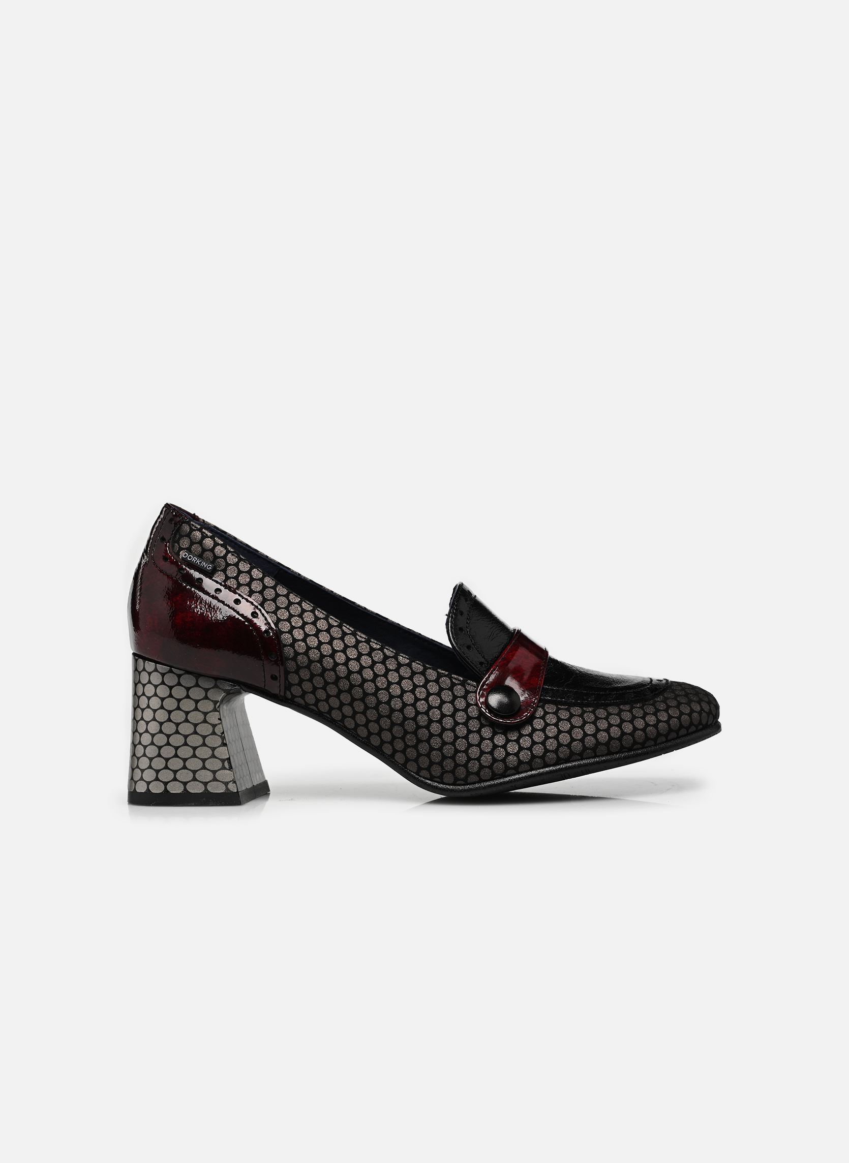 Mocassins DACY D9614 dames meerkleurig Dorking Mocassins DACY D9614 dames meerkleurig HONEY+ALIAS+GLOW PLOMO + NEGRO