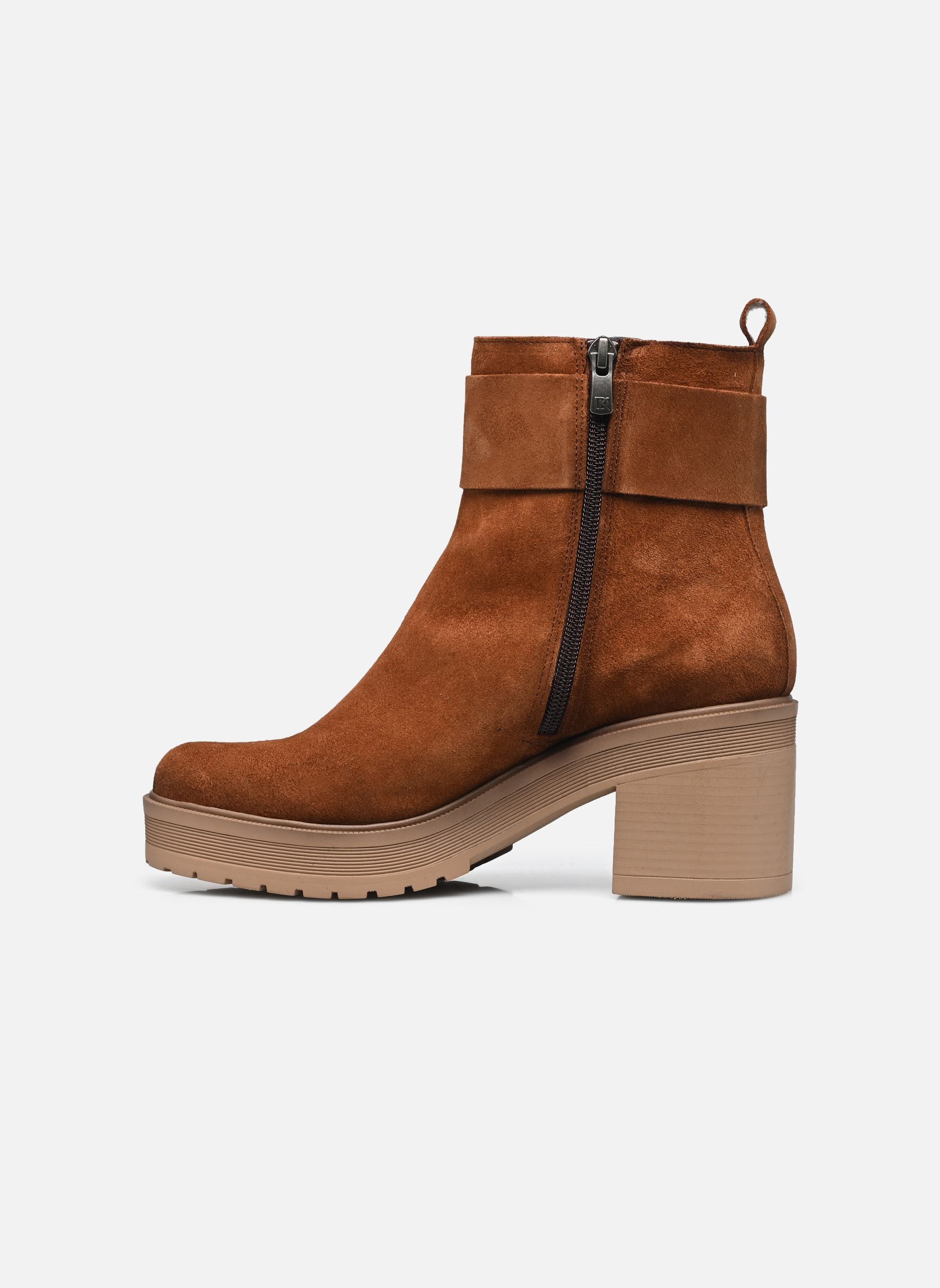 Enkellaarzen en boots SARAH D9573 dames bruin Dorking Enkellaarzen en boots SARAH D9573 dames bruin CALF CUERO