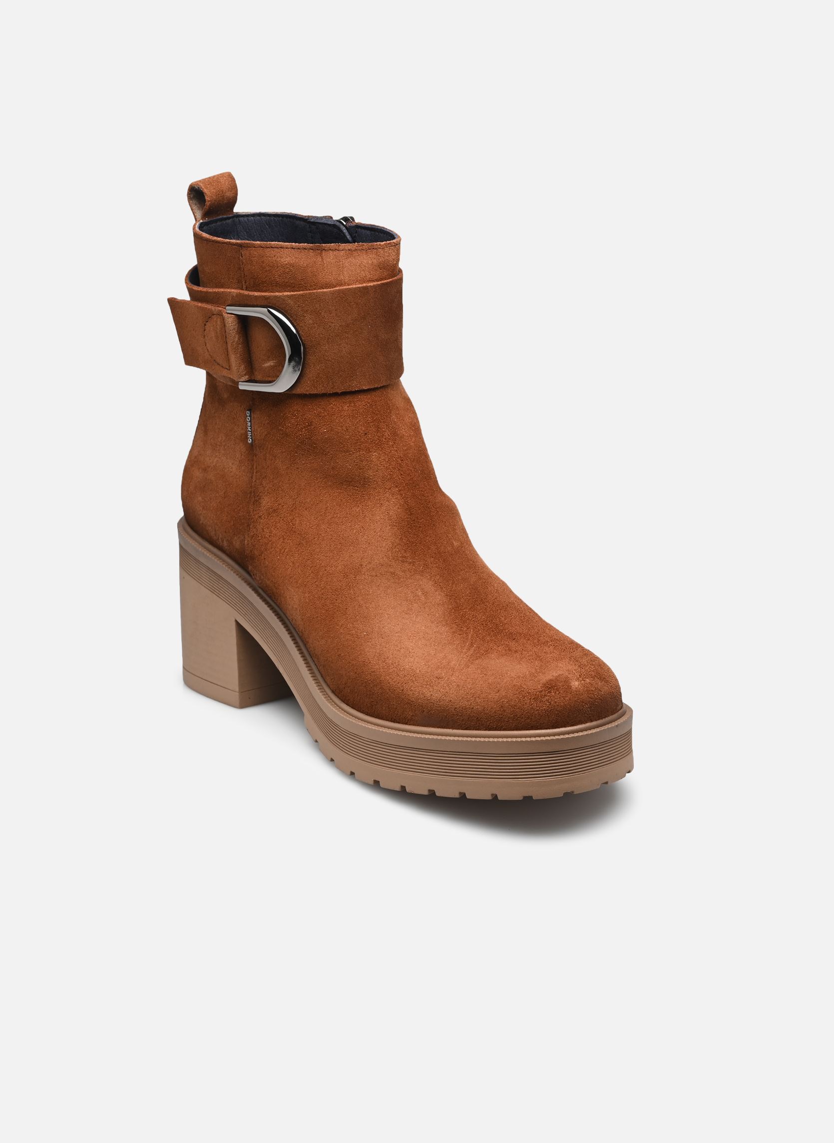 Enkellaarzen en boots SARAH D9573 dames bruin Dorking Enkellaarzen en boots SARAH D9573 dames bruin CALF CUERO
