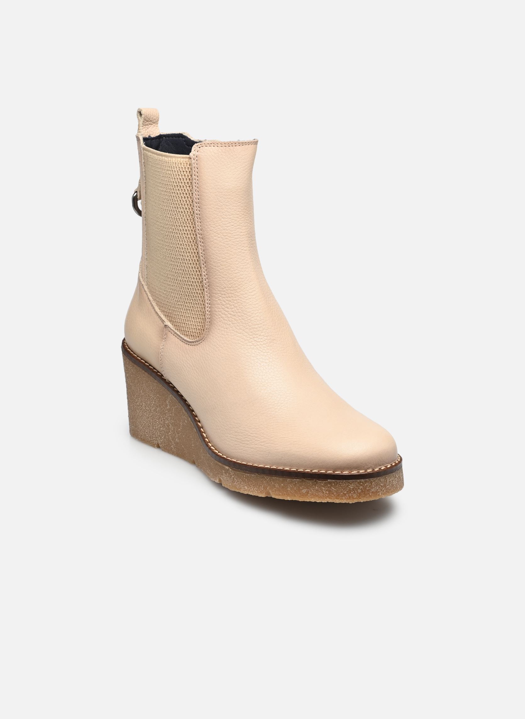 Enkellaarzen en boots LALIE D9191 dames beige Dorking Enkellaarzen en boots LALIE D9191 dames beige INDIOS BEIGE