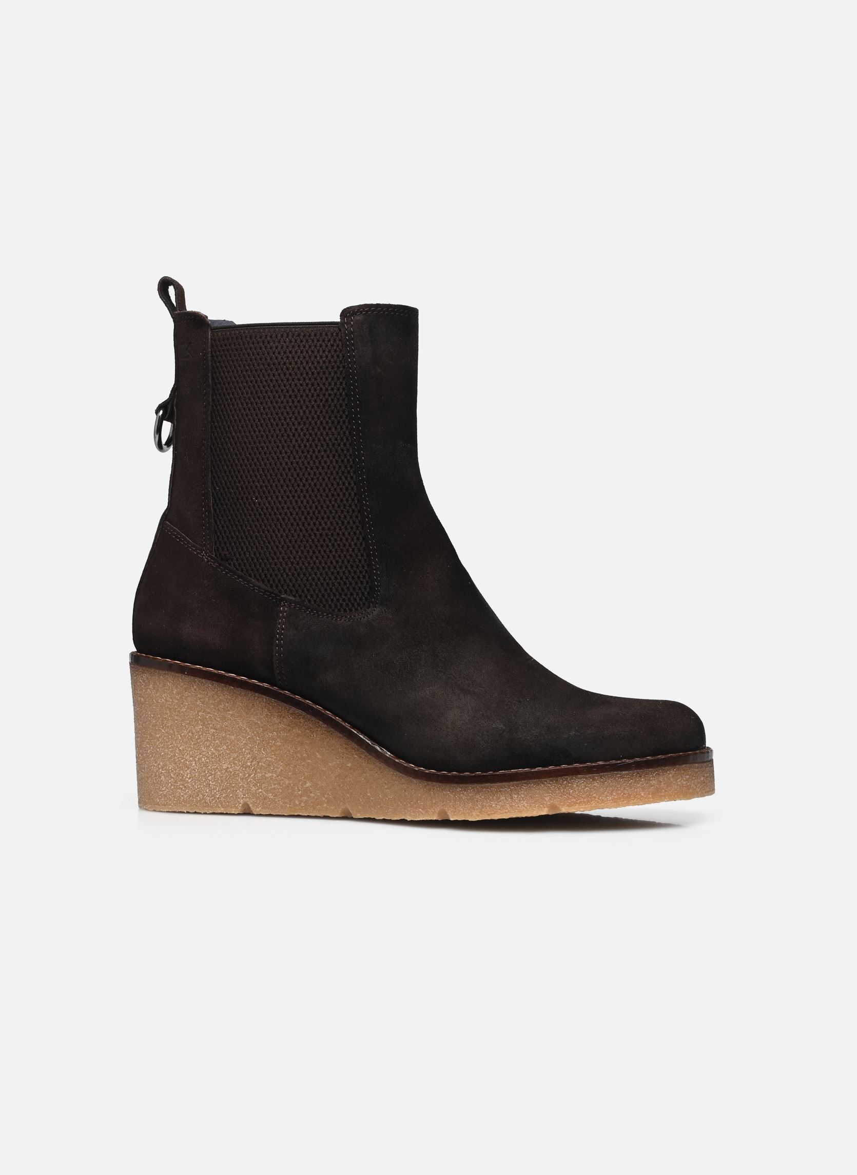 Enkellaarzen en boots LALIE D9191 dames bruin Dorking Enkellaarzen en boots LALIE D9191 dames bruin CALF EBANO
