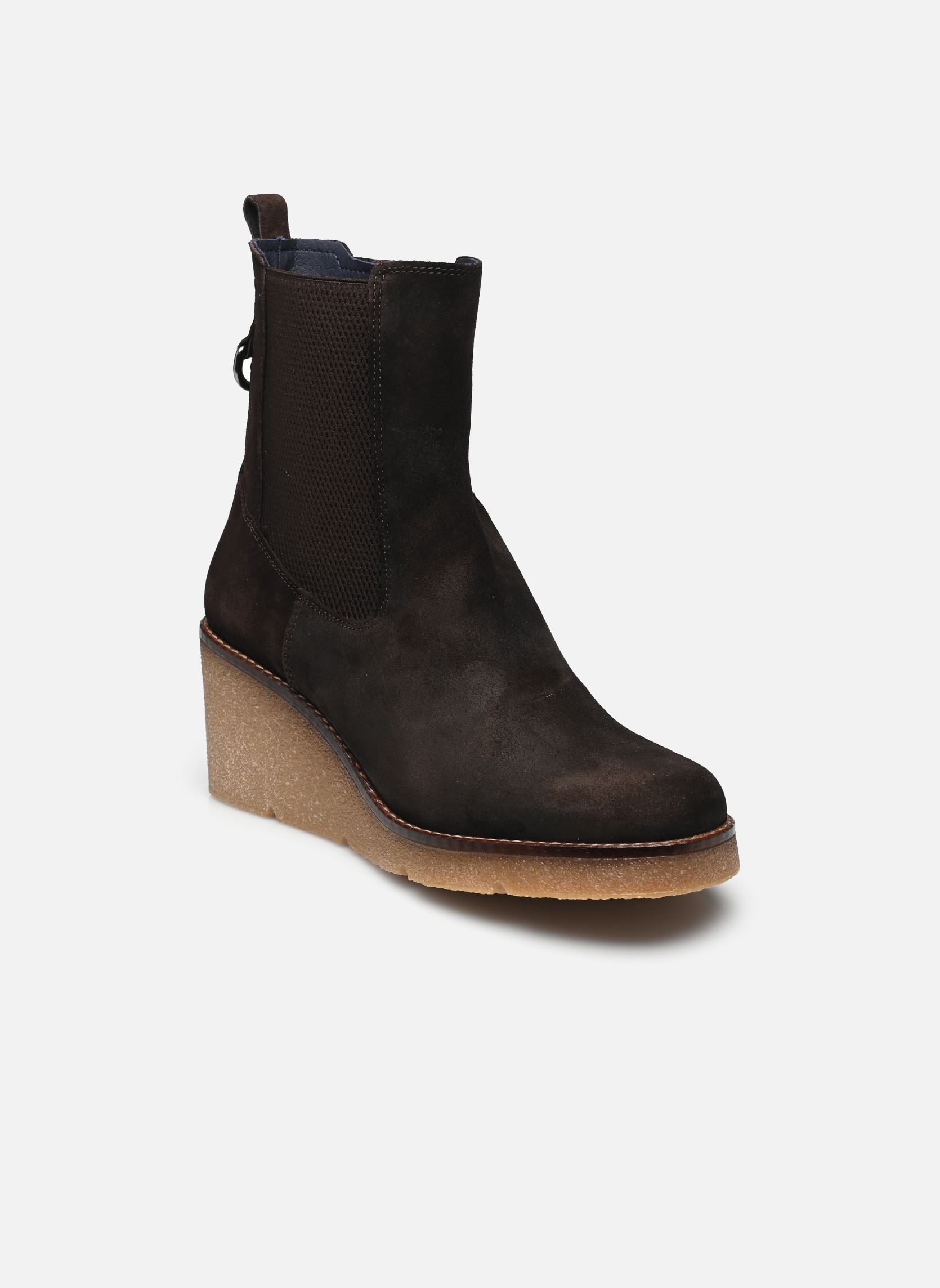 Enkellaarzen en boots LALIE D9191 dames bruin Dorking Enkellaarzen en boots LALIE D9191 dames bruin CALF EBANO