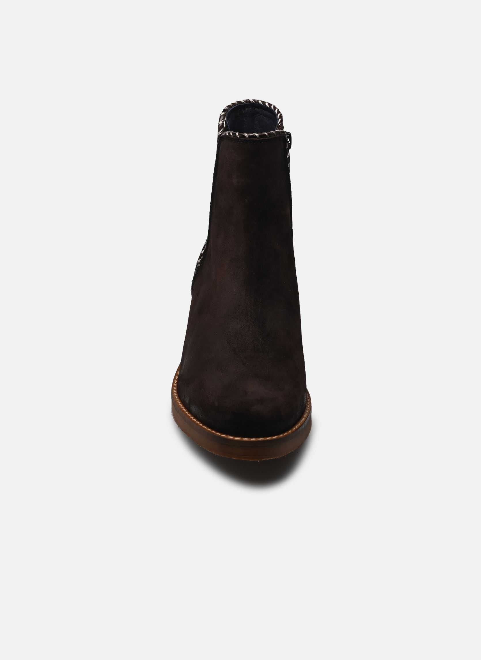 Enkellaarzen en boots LAYLA D9545 dames bruin Dorking Enkellaarzen en boots LAYLA D9545 dames bruin CALF EBANO