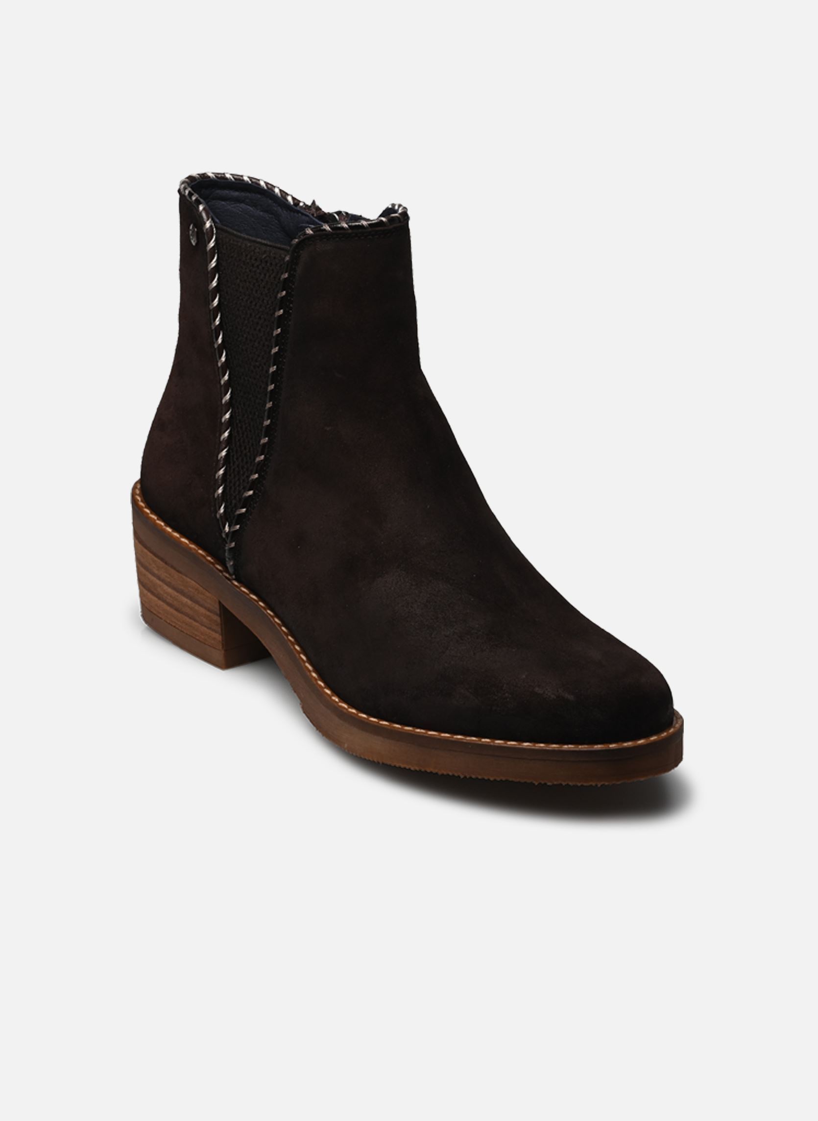 Enkellaarzen en boots LAYLA D9545 dames bruin Dorking Enkellaarzen en boots LAYLA D9545 dames bruin CALF EBANO